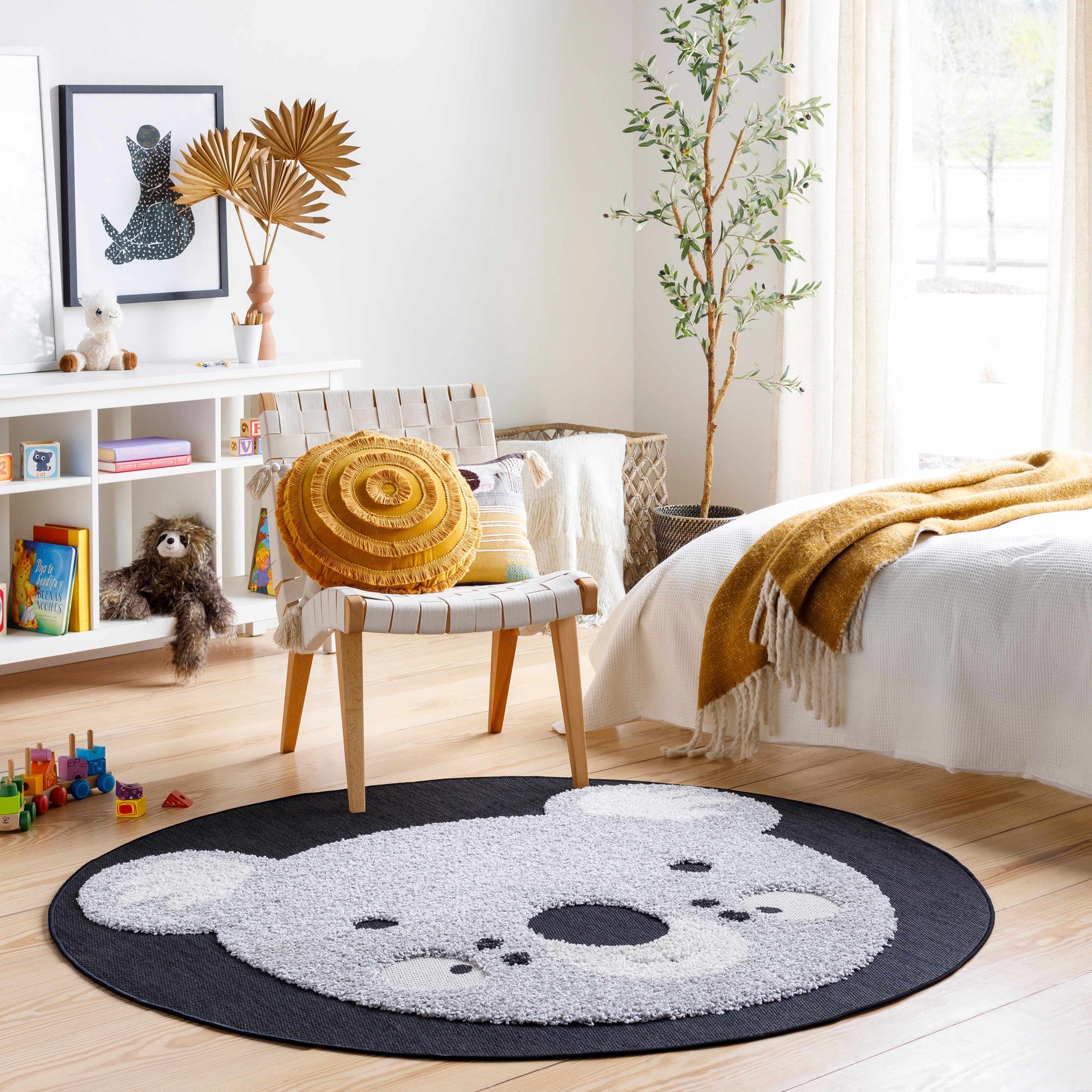 Kids Koala Animal Print Nursery Area Rug - Clearance - Ornate Home