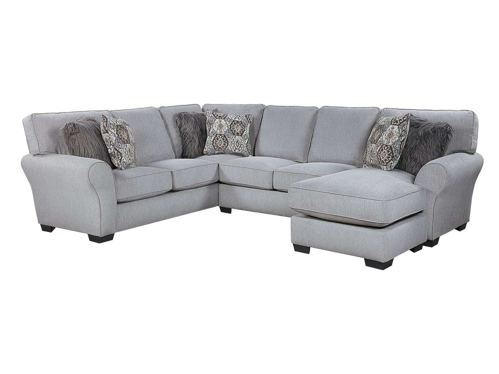Kieran Gray 2-Piece Reversible Sectional - Ornate Home
