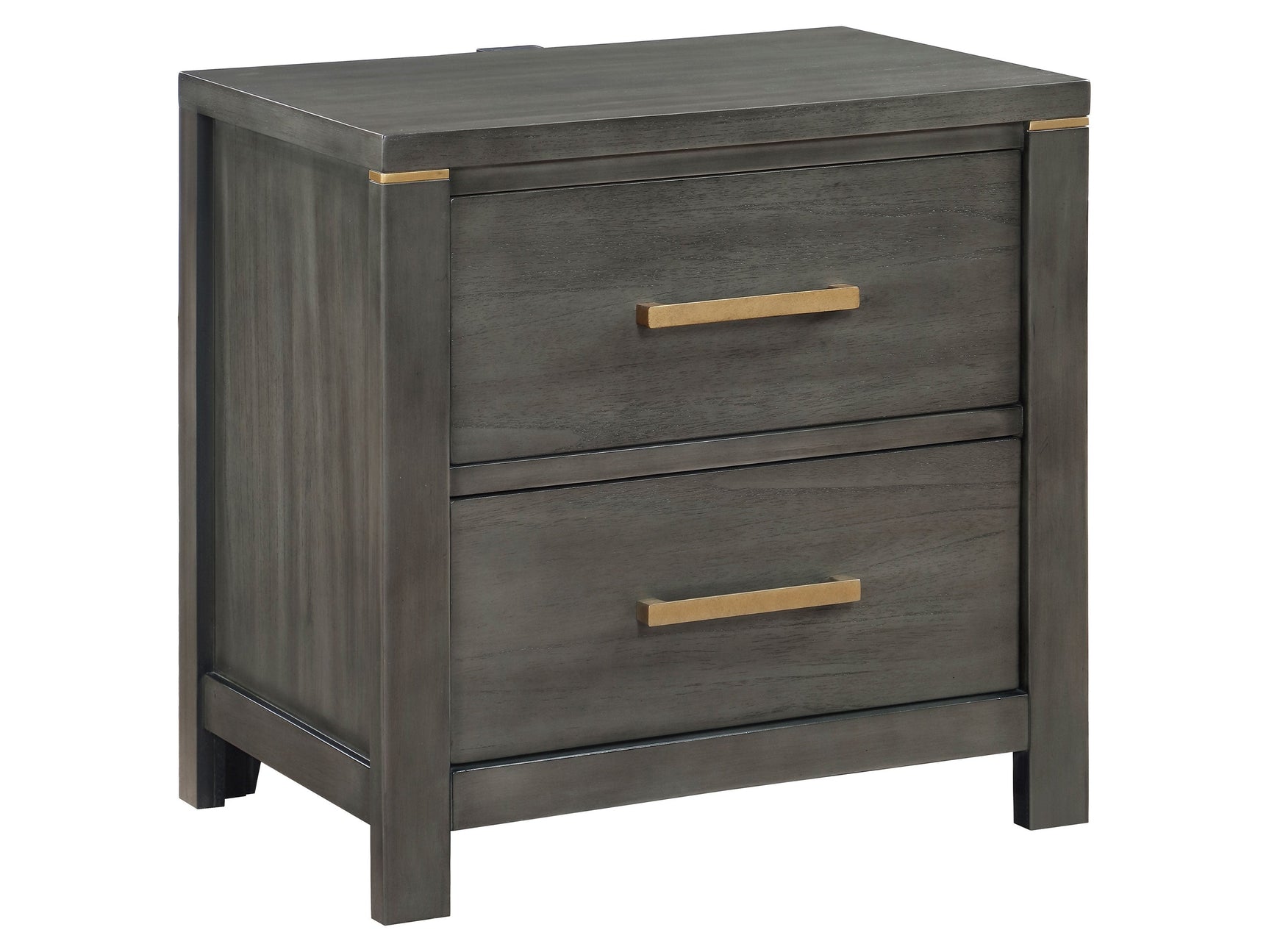 Kieran Grey Nightstand - Ornate Home