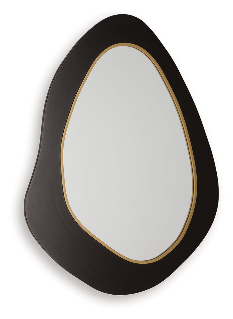 Kierlock Black/Gold Accent Mirror - Ornate Home