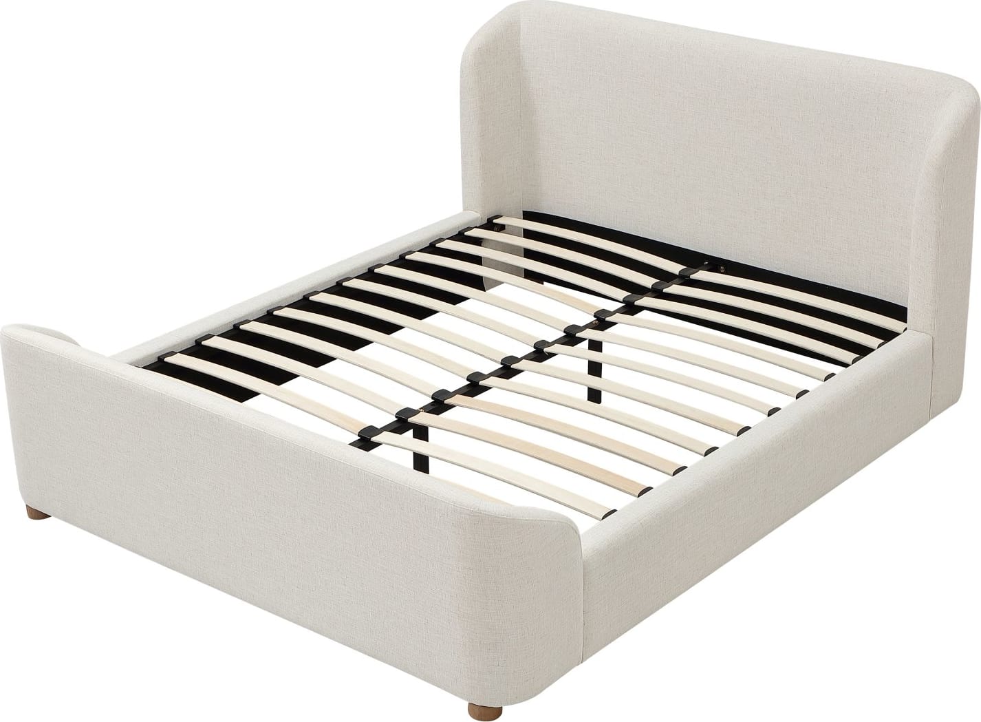 Kiki Whipped Honey Upholstered King Bed - Ornate Home