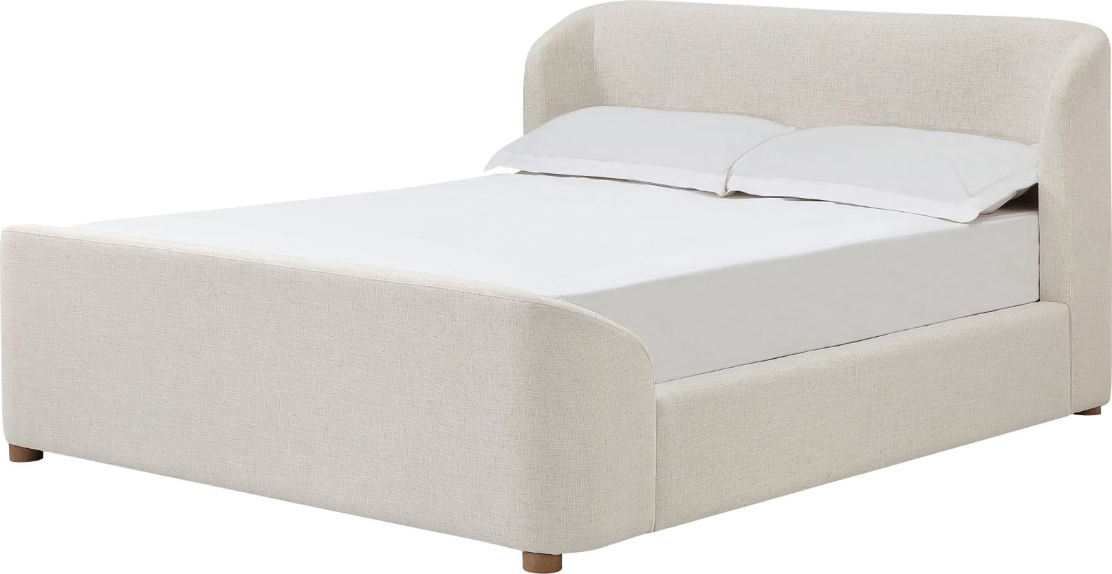 Kiki Whipped Honey Upholstered Queen Bed - Ornate Home