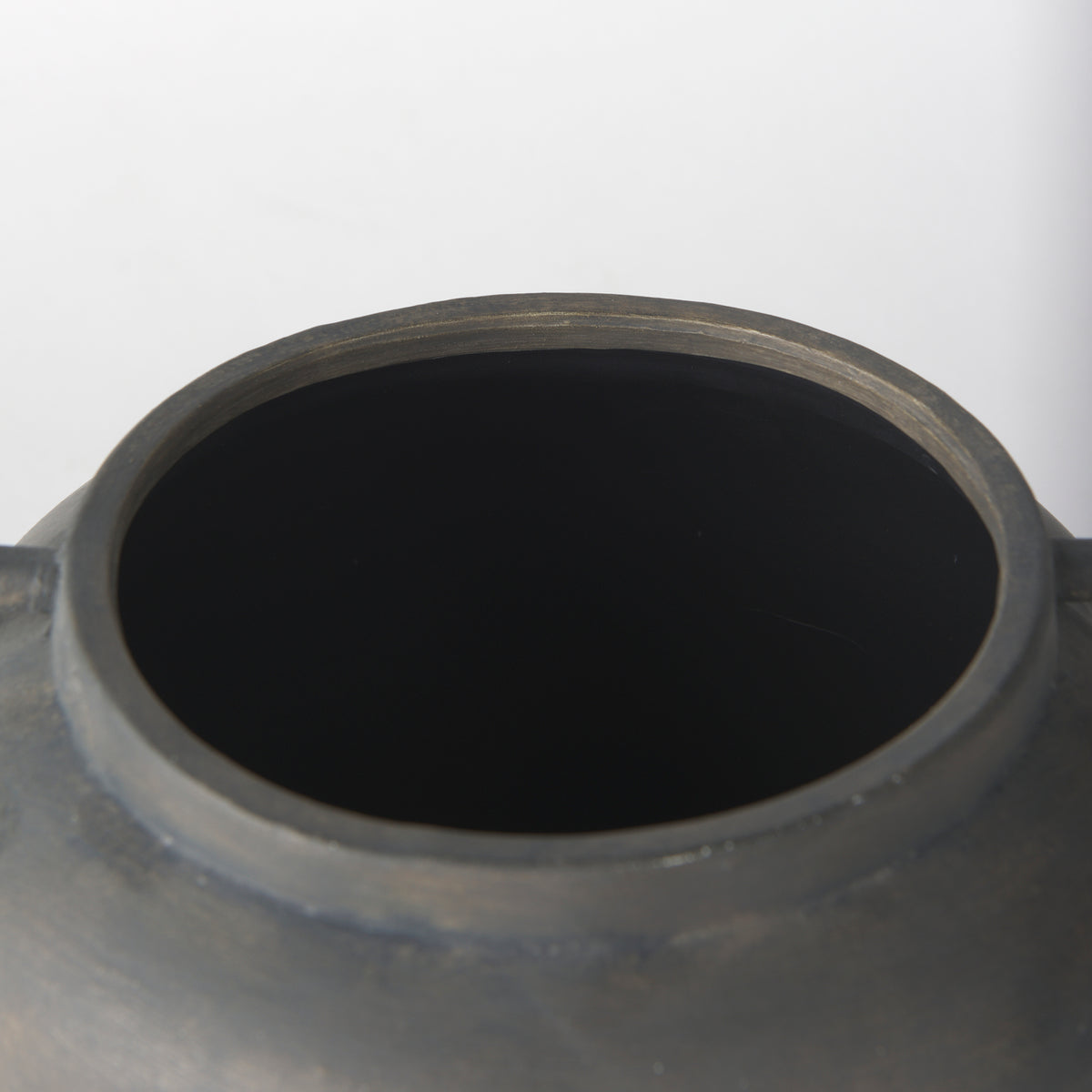 Kilian Brown-Gray Short Double Ear Vase - Ornate Home