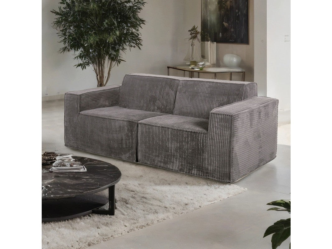 Kimara Dark Gray Loveseat - Ornate Home