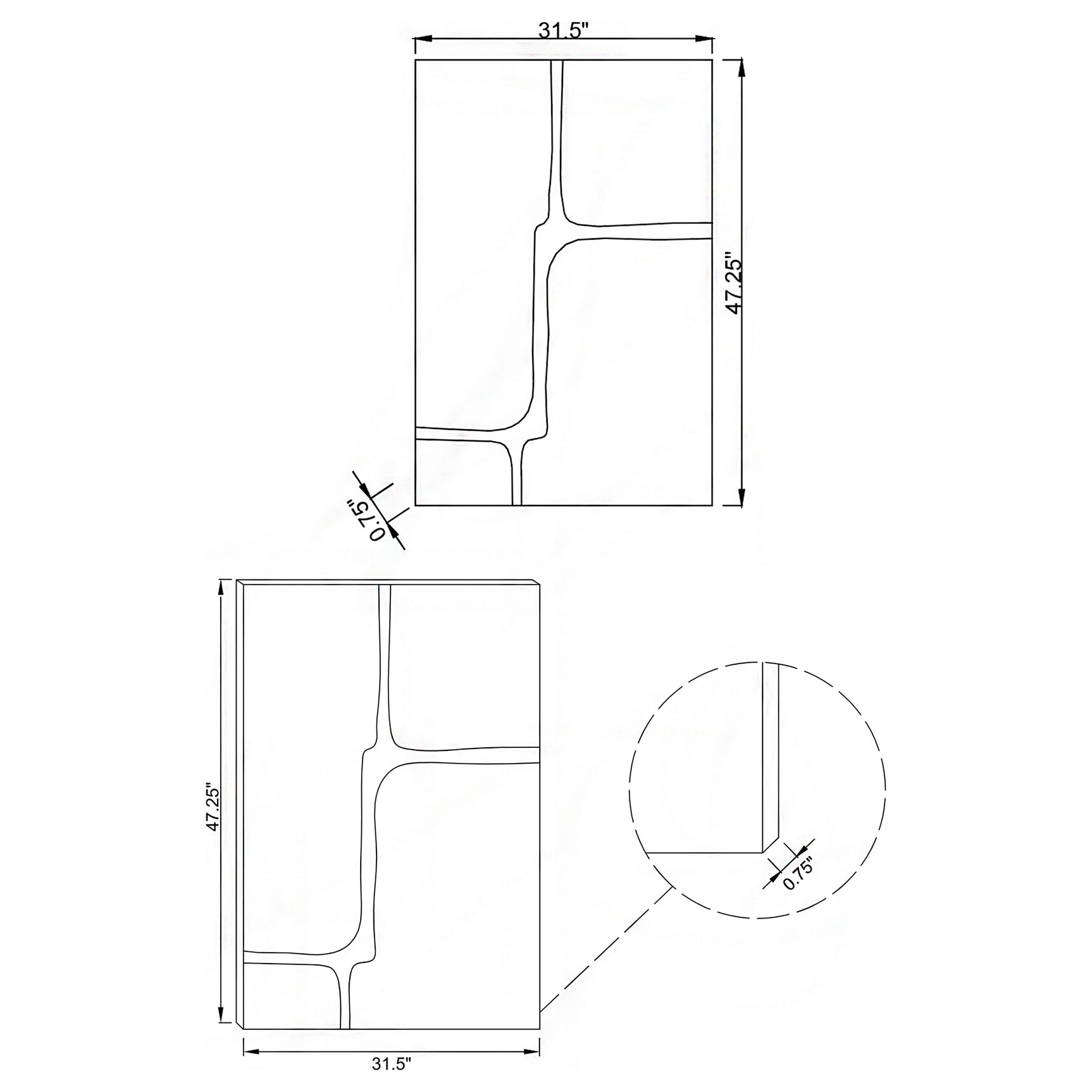 Kimberly Gold Wall Mirror - Ornate Home