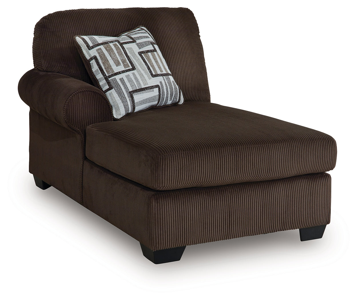 Kimlee Chocolate 3-Piece Sectional and Ottoman (Online Special Price) - Ornate Home
