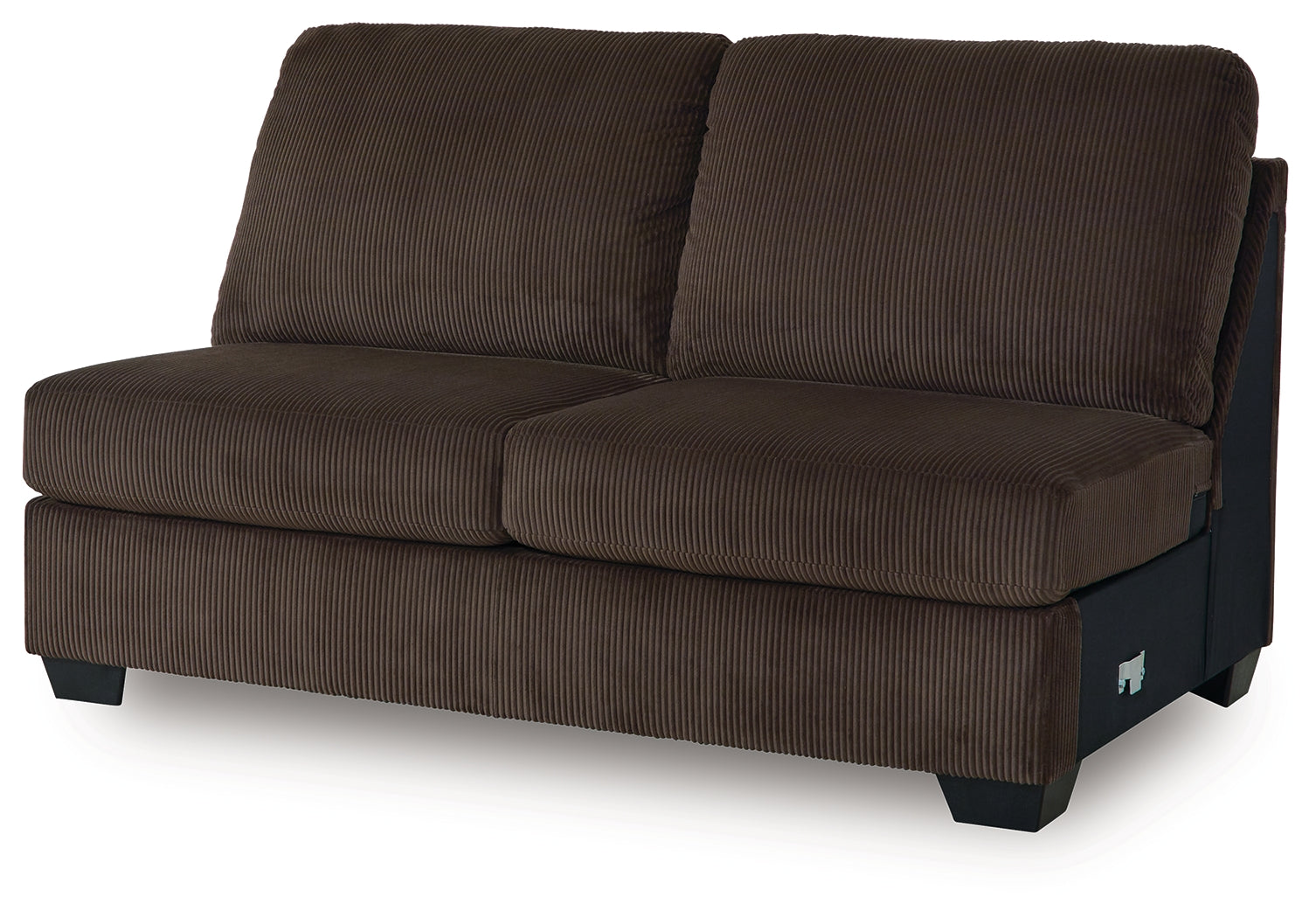 Kimlee Chocolate 3-Piece Sectional and Ottoman (Online Special Price) - Ornate Home