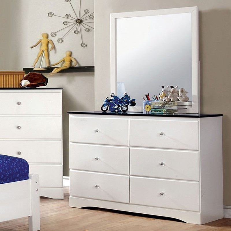 Kimmel White/Blue Mirror - Ornate Home