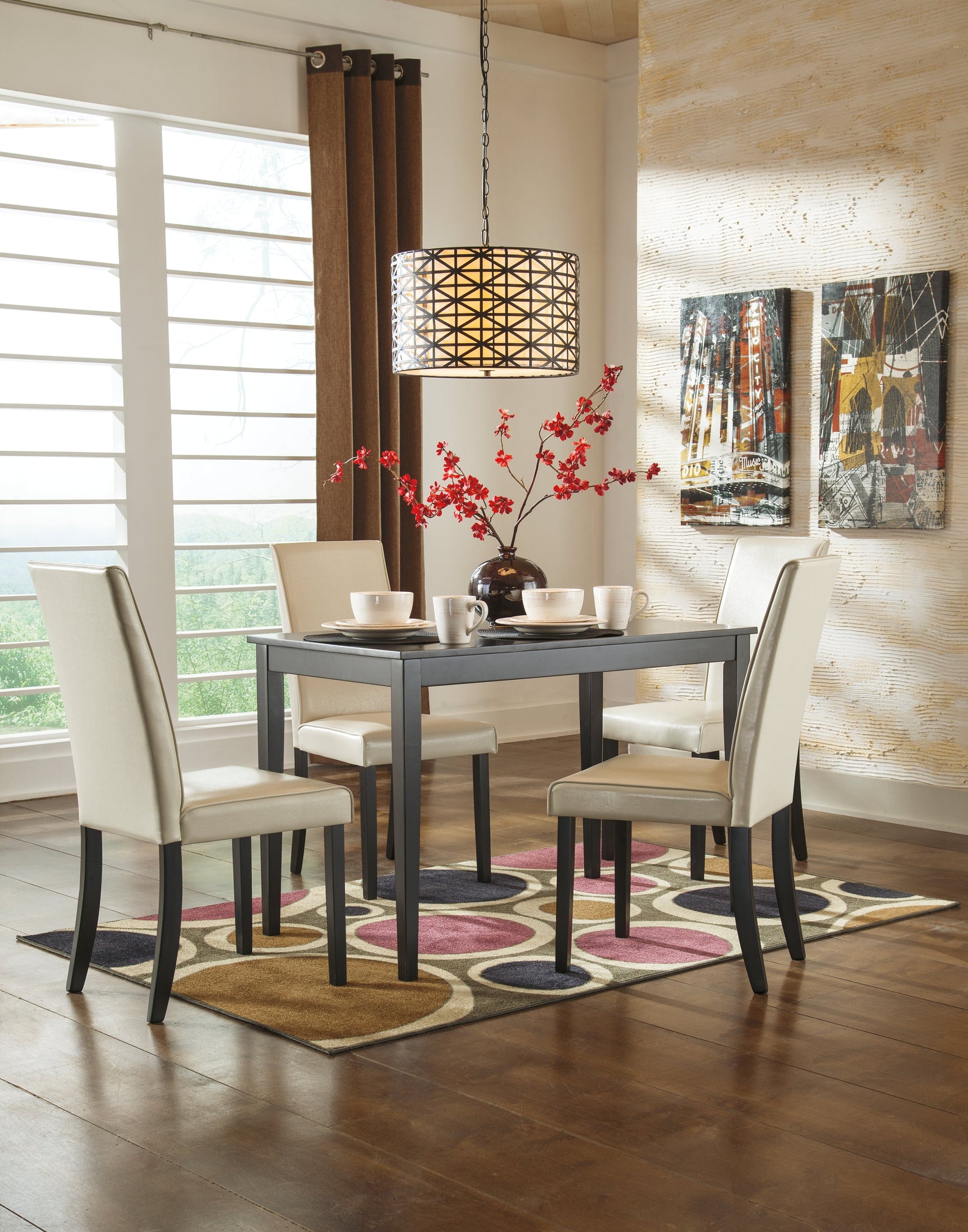 Kimonte Dark Brown Dining Table (Online Special Price) - Ornate Home