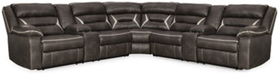 Kincord Midnight 3-Piece Power Reclining Sectional - Ornate Home