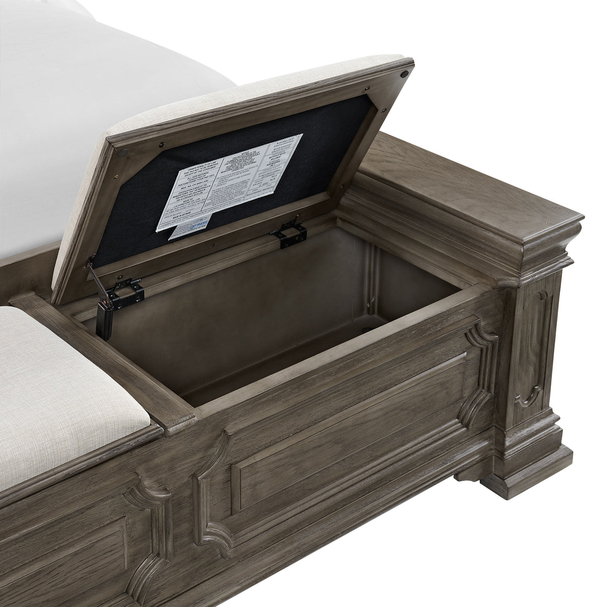 Kings Court Grey 5-Piece Queen Storage Bedroom Set