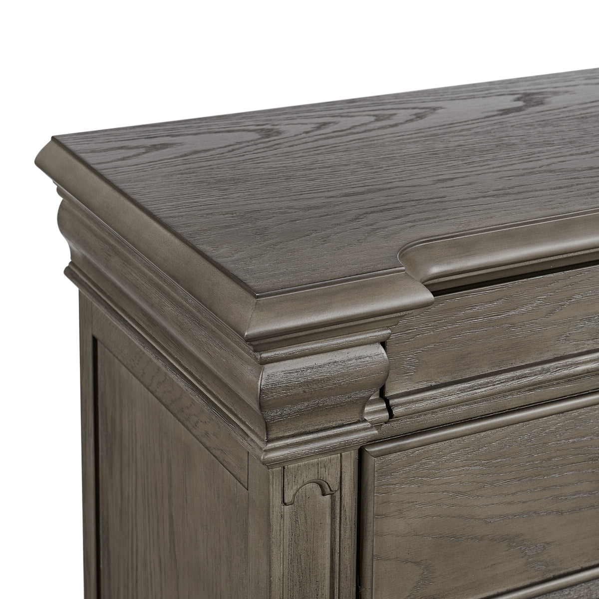 Kings Court Grey 6-Drawer Chest - Ornate Home