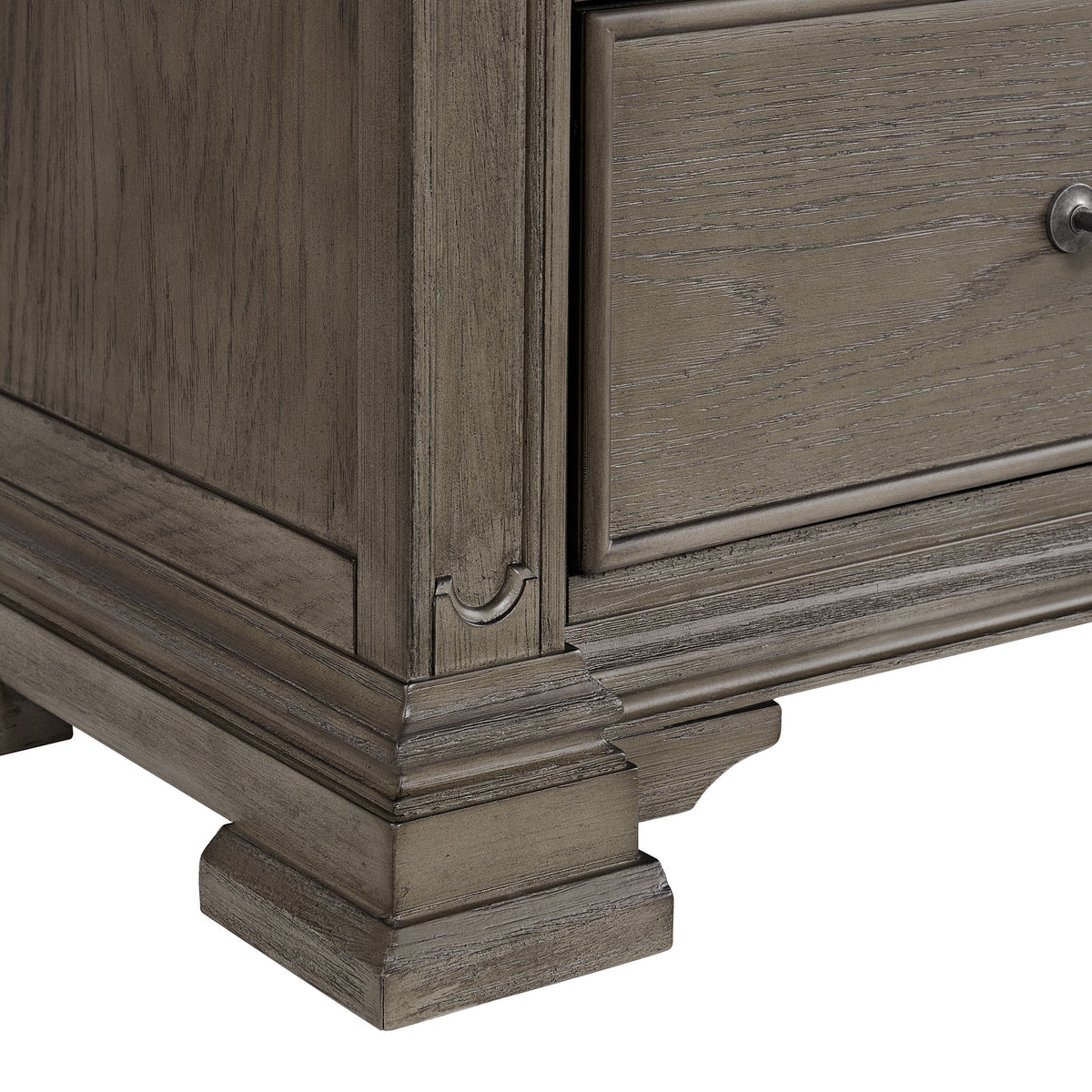 Kings Court Grey 6-Drawer Chest - Ornate Home