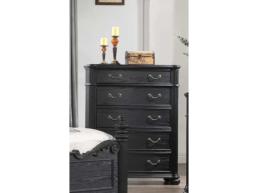 Kingsbury Black Chest - Ornate Home