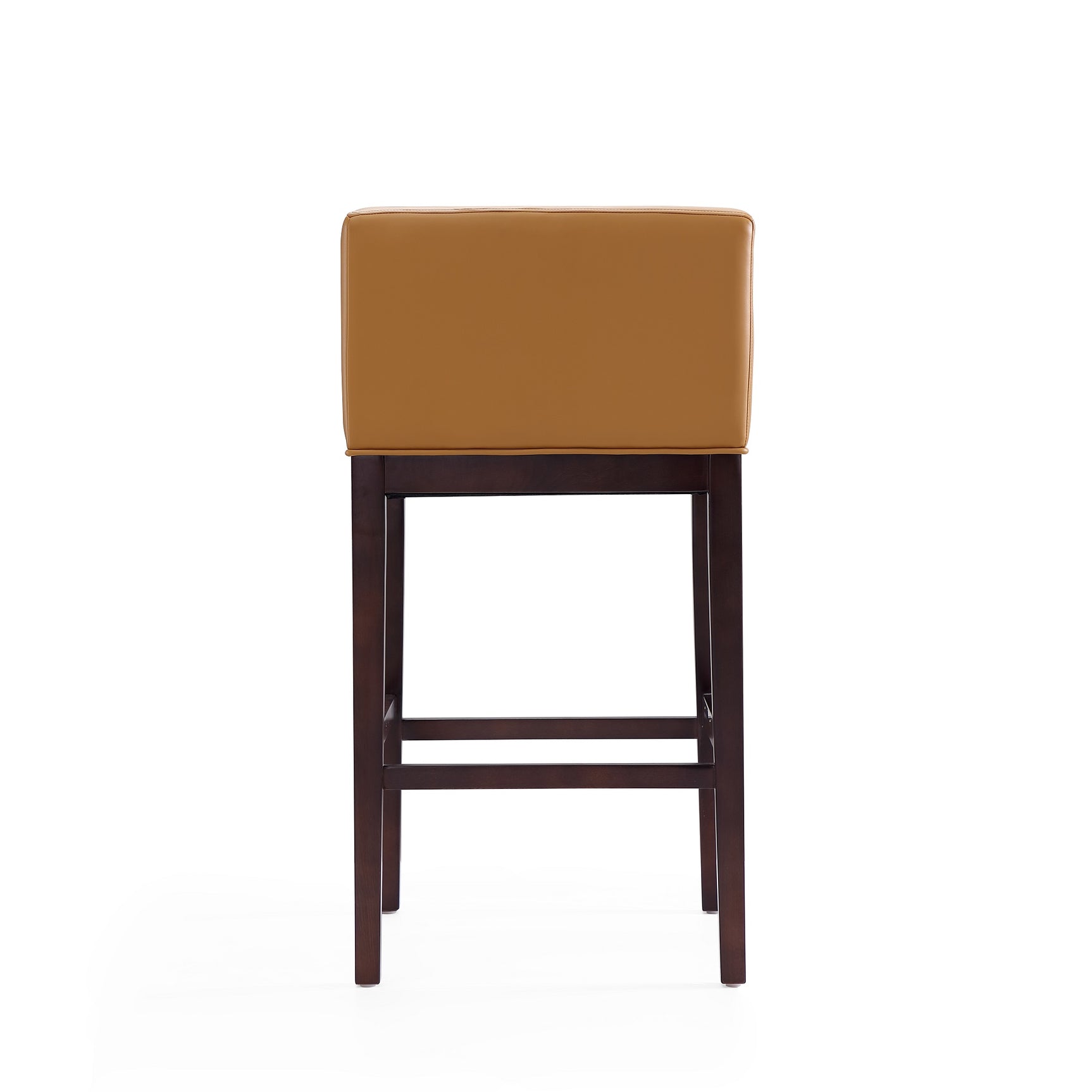 Kingsley Barstool in Camel and Dark Walnut - Ornate Home