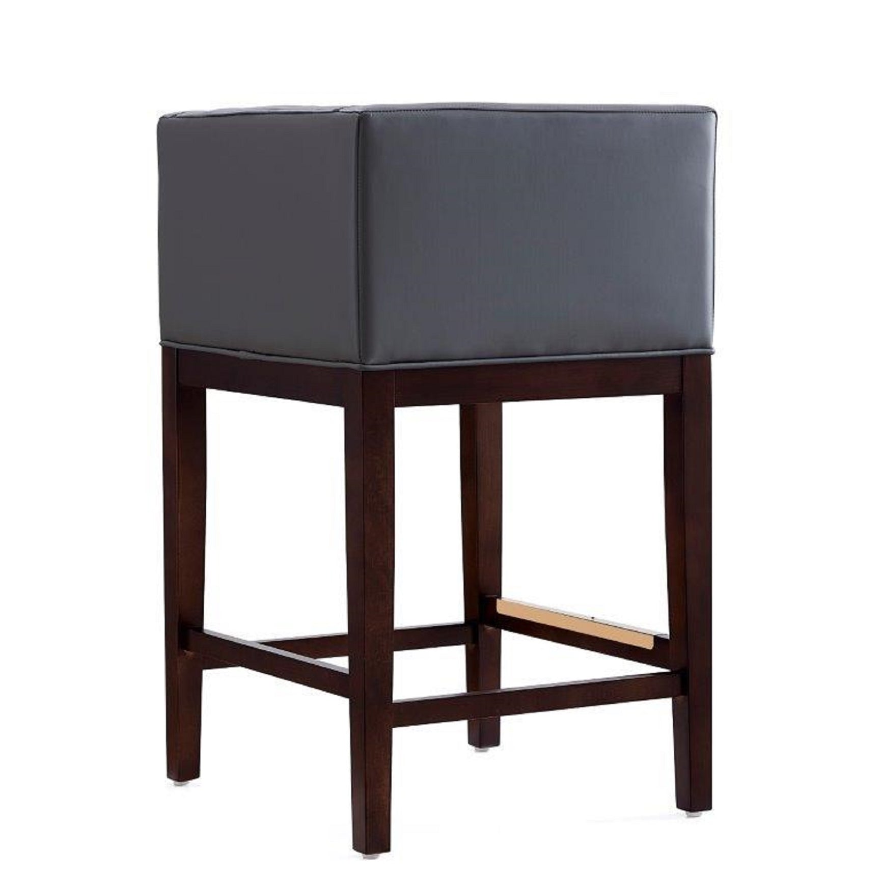 Kingsley Counter Stool in Grey and Dark Walnut - Ornate Home
