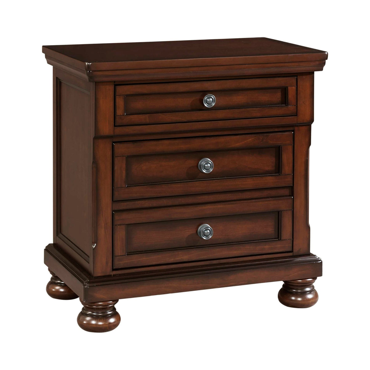 Kingston Cherry Brown Nightstand with Power - Ornate Home