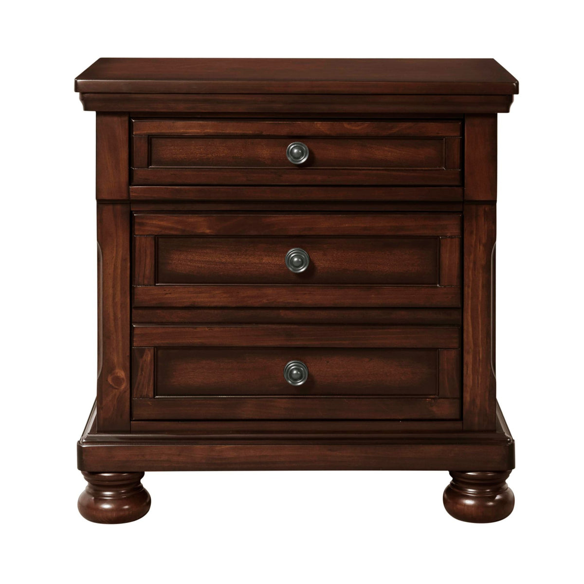 Kingston Cherry Brown Nightstand with Power - Ornate Home