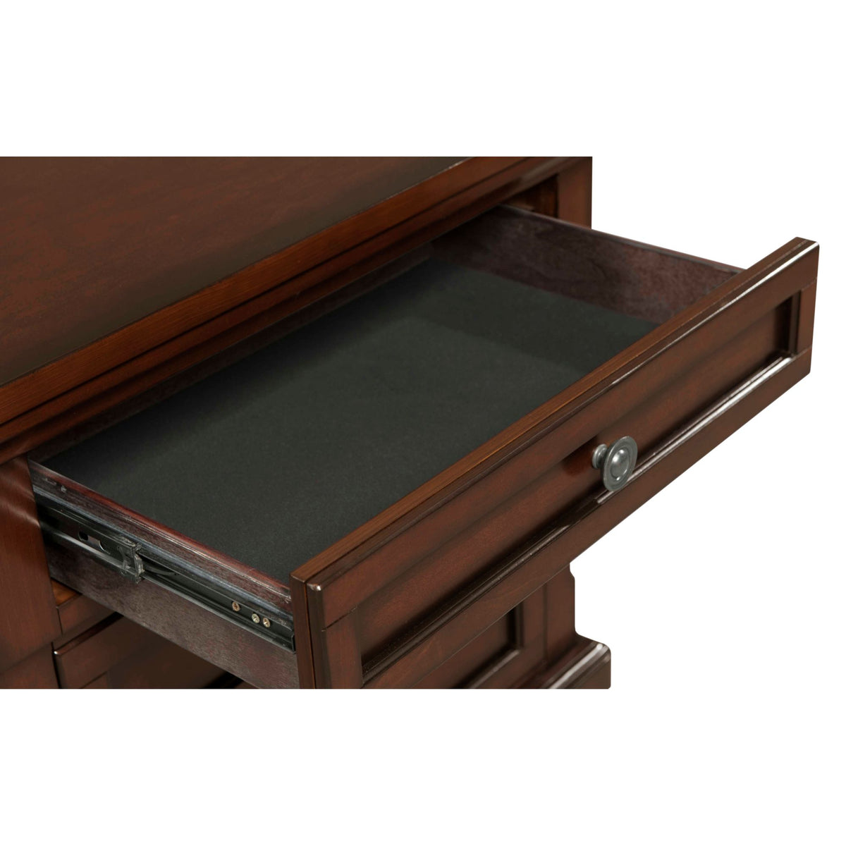 Kingston Cherry Brown Nightstand with Power - Ornate Home