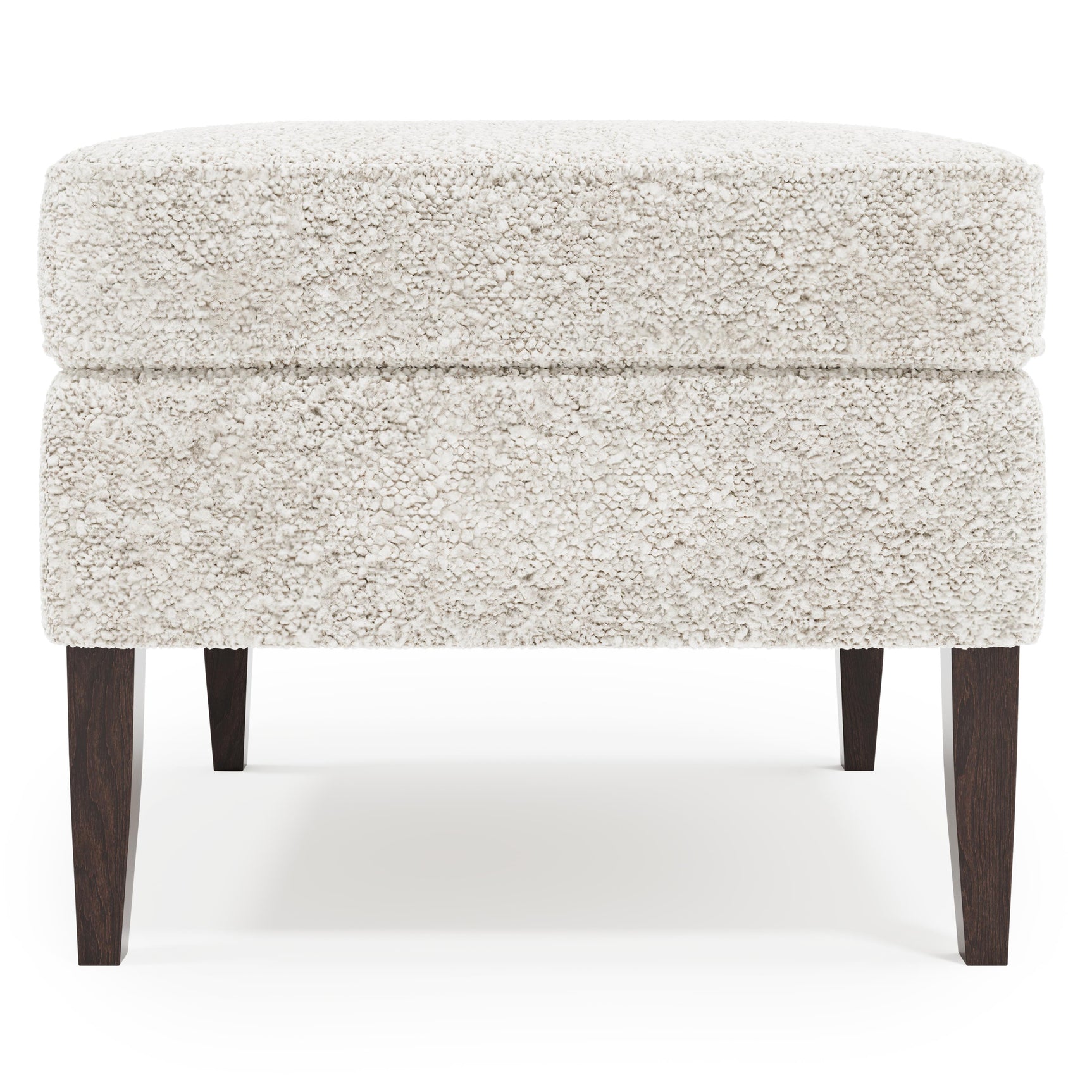 Kingston Mocha Ottoman Without Nails - Ornate Home