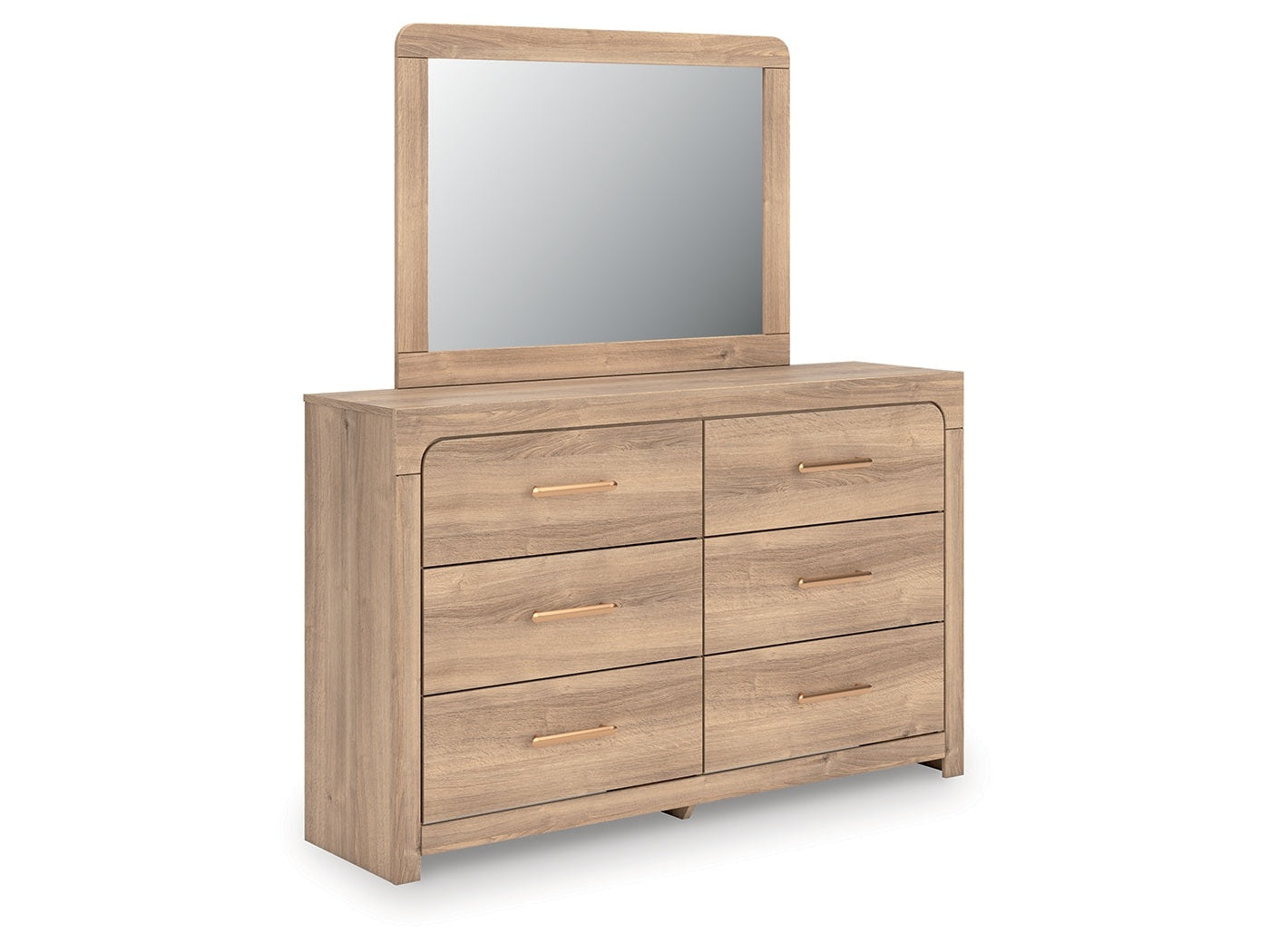 Kinlanni Tan Dresser and Mirror - Ornate Home