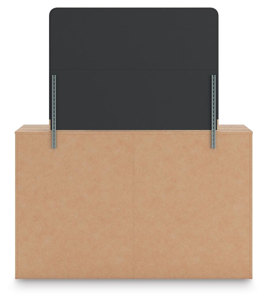 Kinlanni Tan King Upholstered Panel Bed, Dresser, Mirror and Nightstand (Online Special Price) - Ornate Home