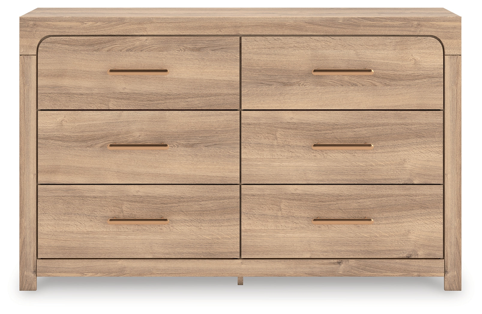 Kinlanni Tan Six Drawer Dresser - Ornate Home