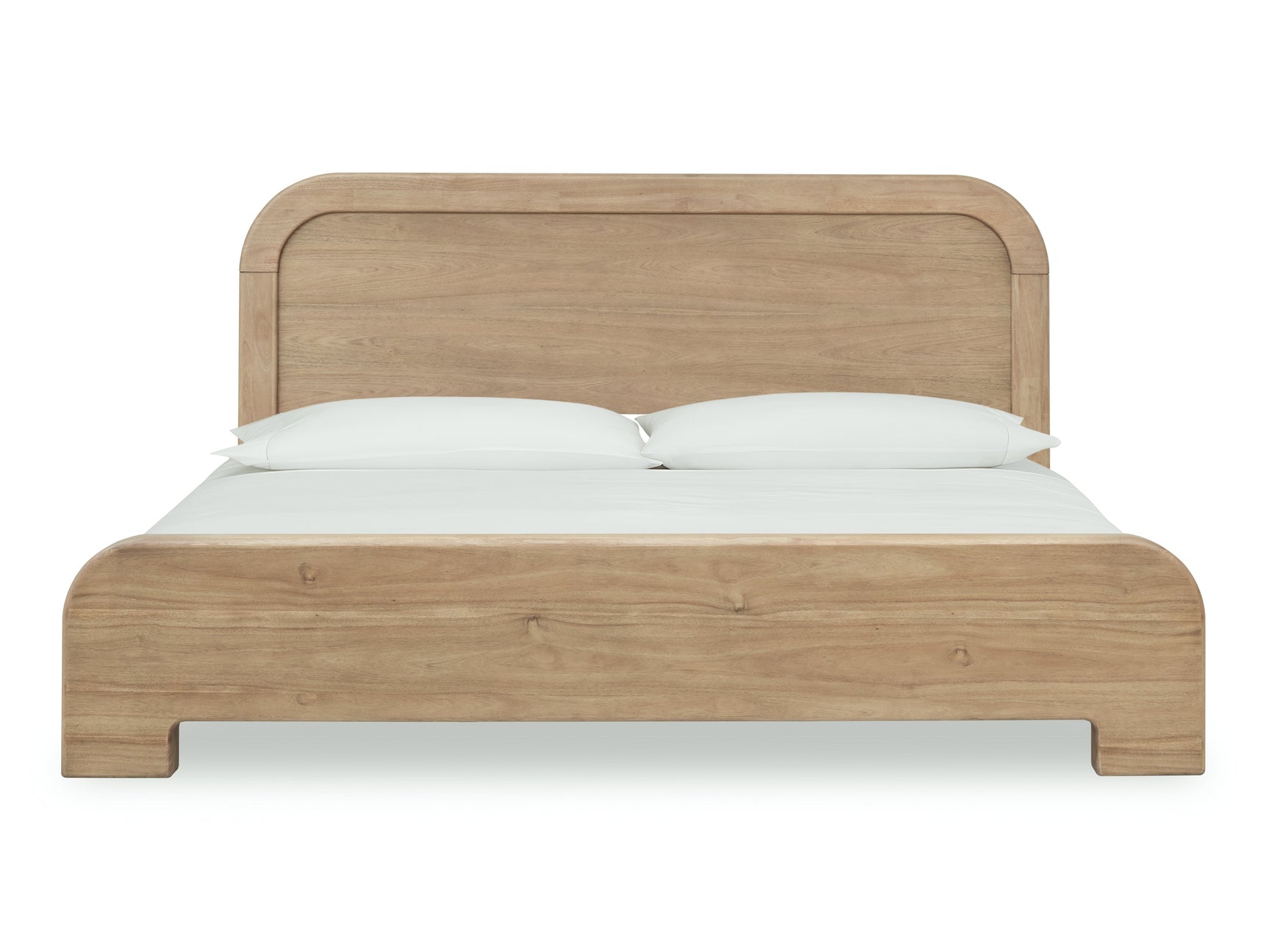 Kione Acacia Wood California King Platform Bed in Lioness - Ornate Home