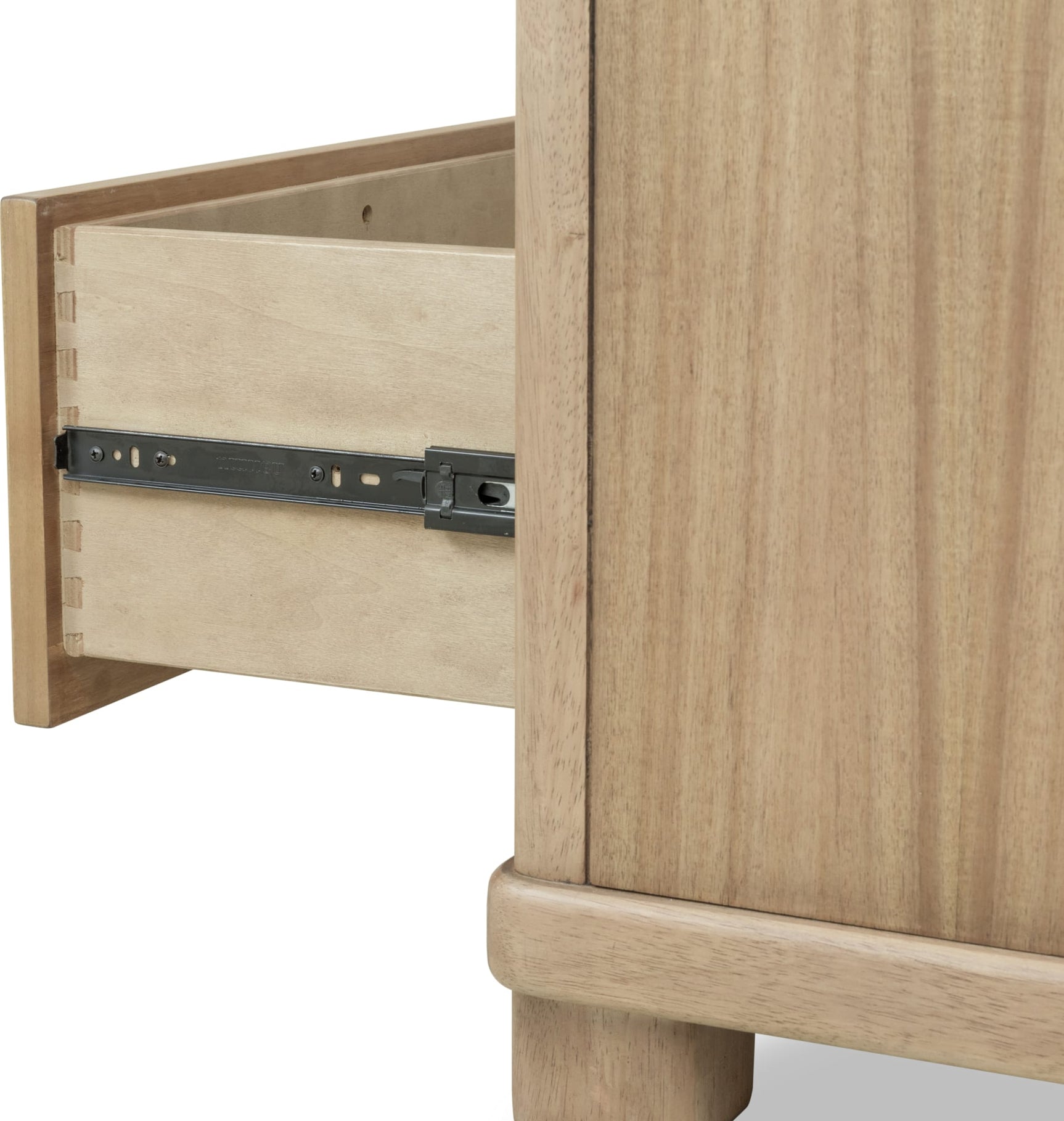 Kione Lioness Two Drawer Acacia Wood Nightstand - Ornate Home