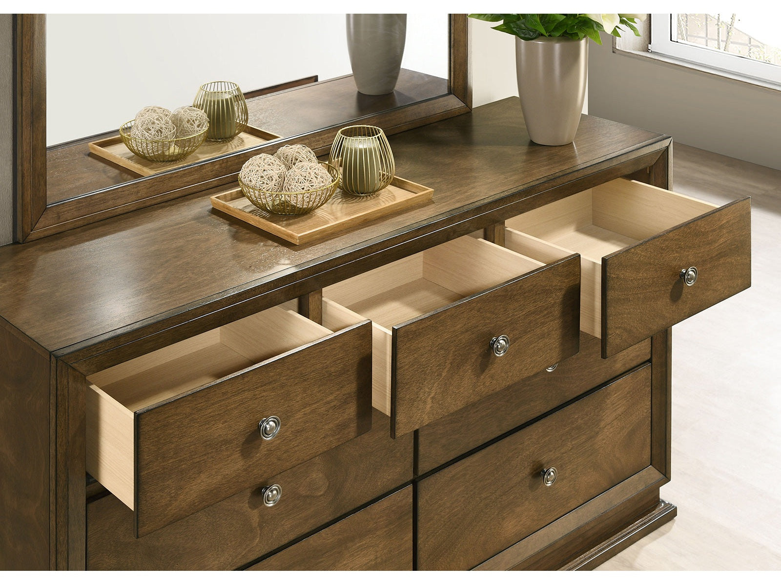 Kirkham Walnut Dresser - Ornate Home