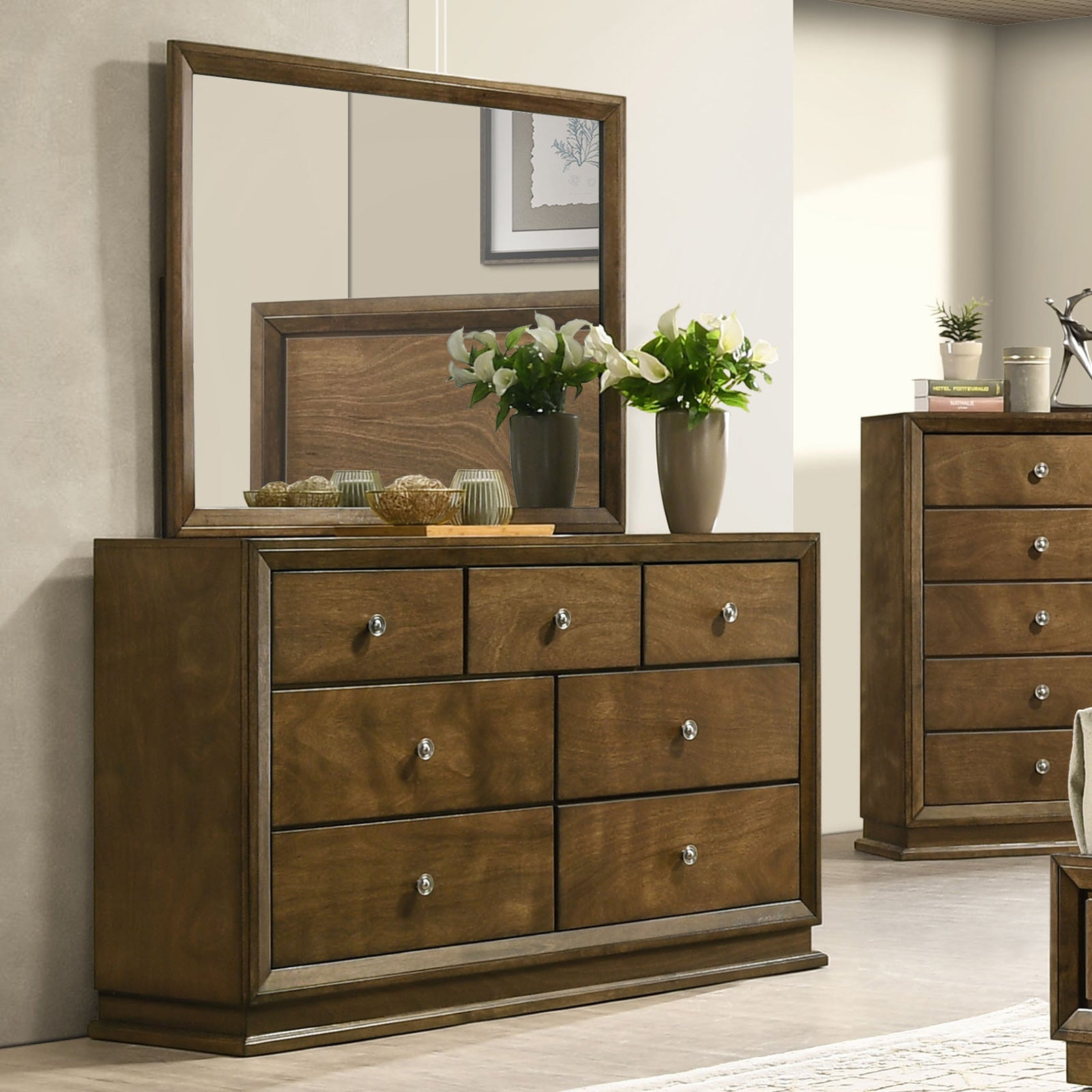 Kirkham Walnut Dresser - Ornate Home