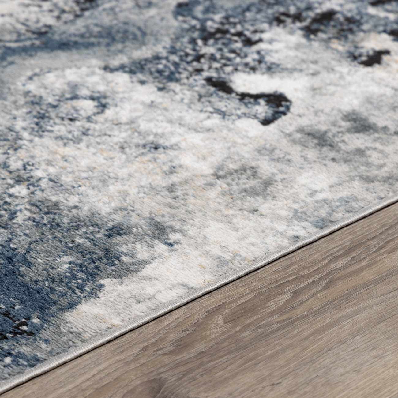 Kirkland Dark Blue Marble Rug - Ornate Home