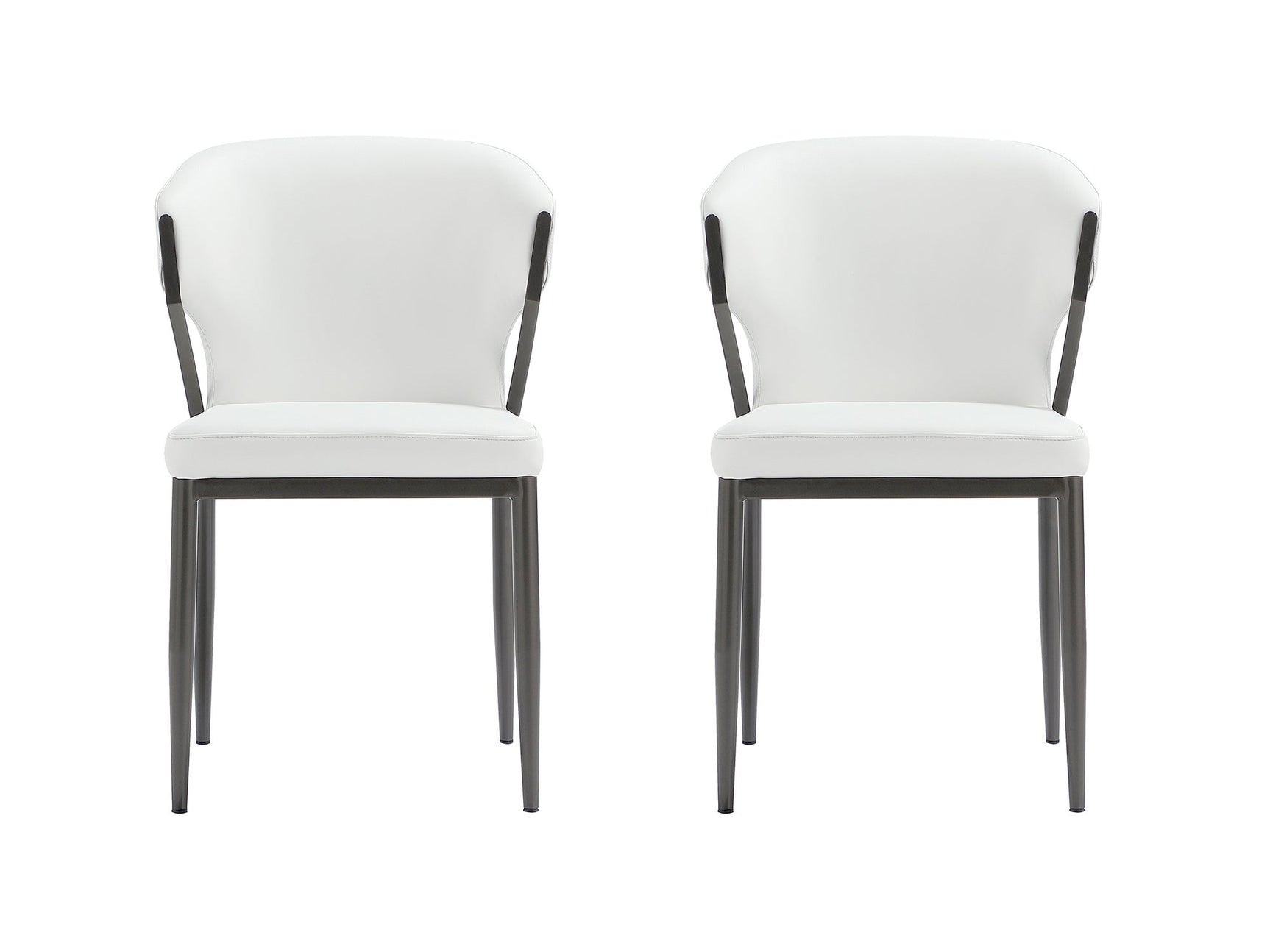 Kirsten Dining Chair in White (set of 2) - Ornate Home