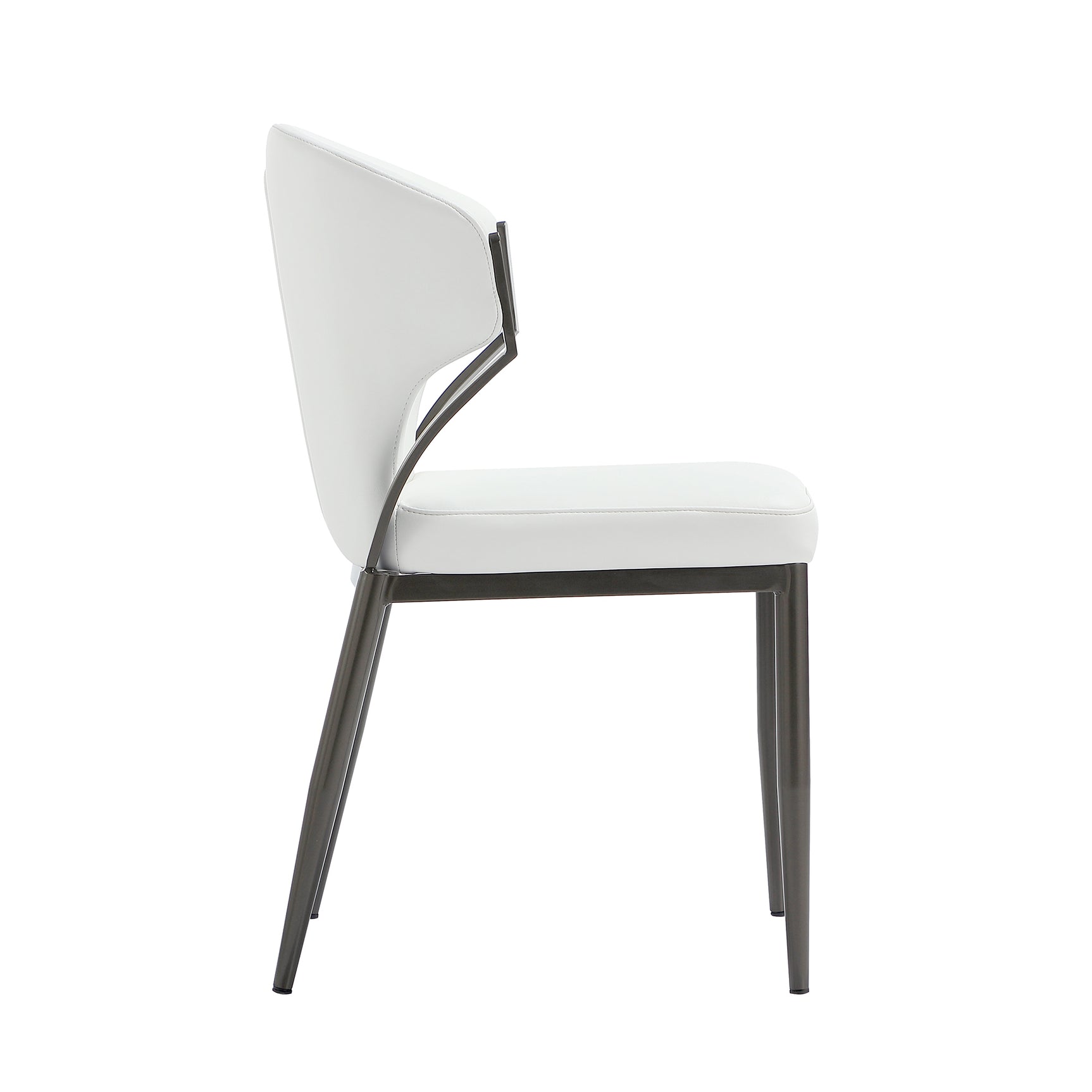 Kirsten Dining Chair in White (set of 2) - Ornate Home