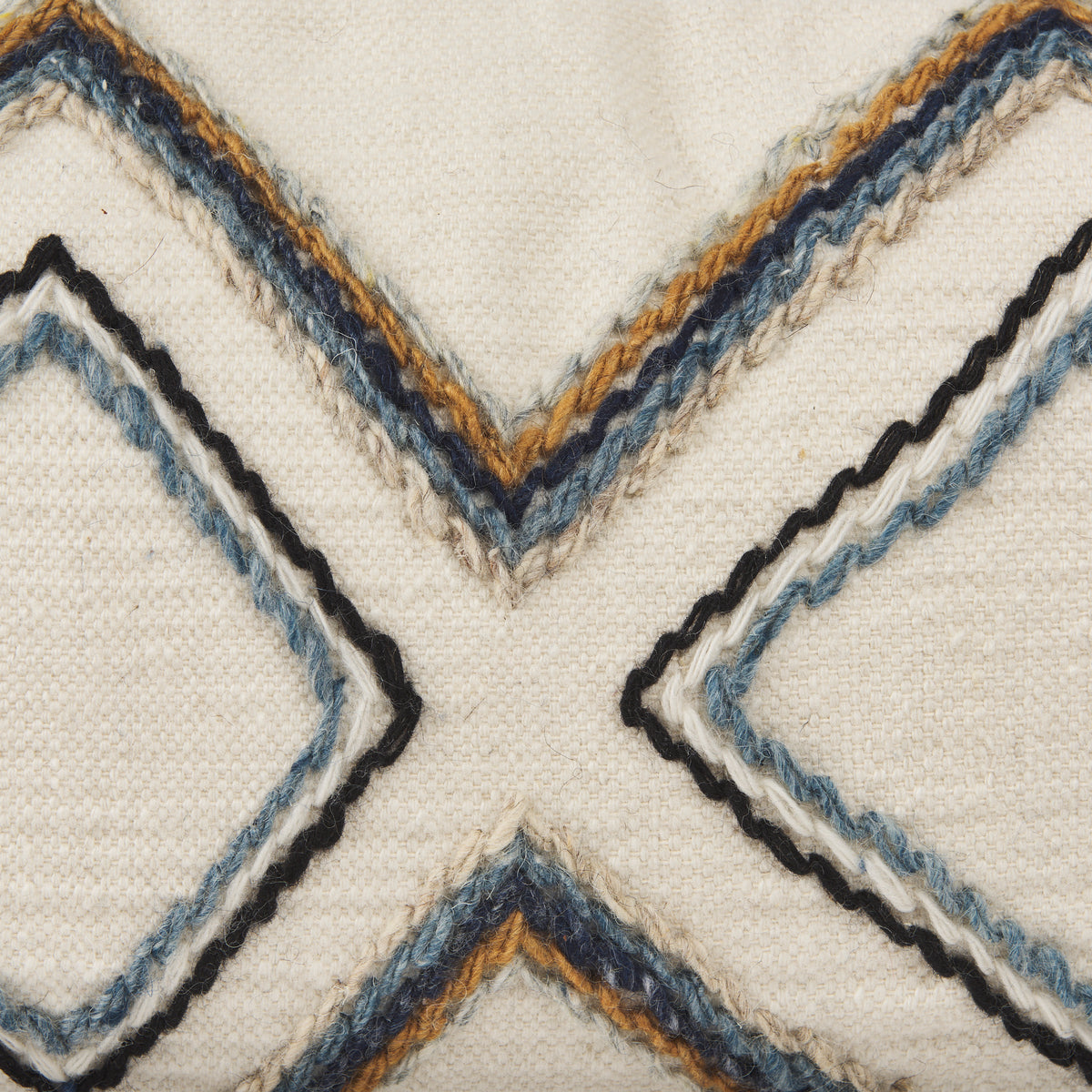 Kitt Cream/Multicolor 14x26 Patterned Lumbar Pillow Cover