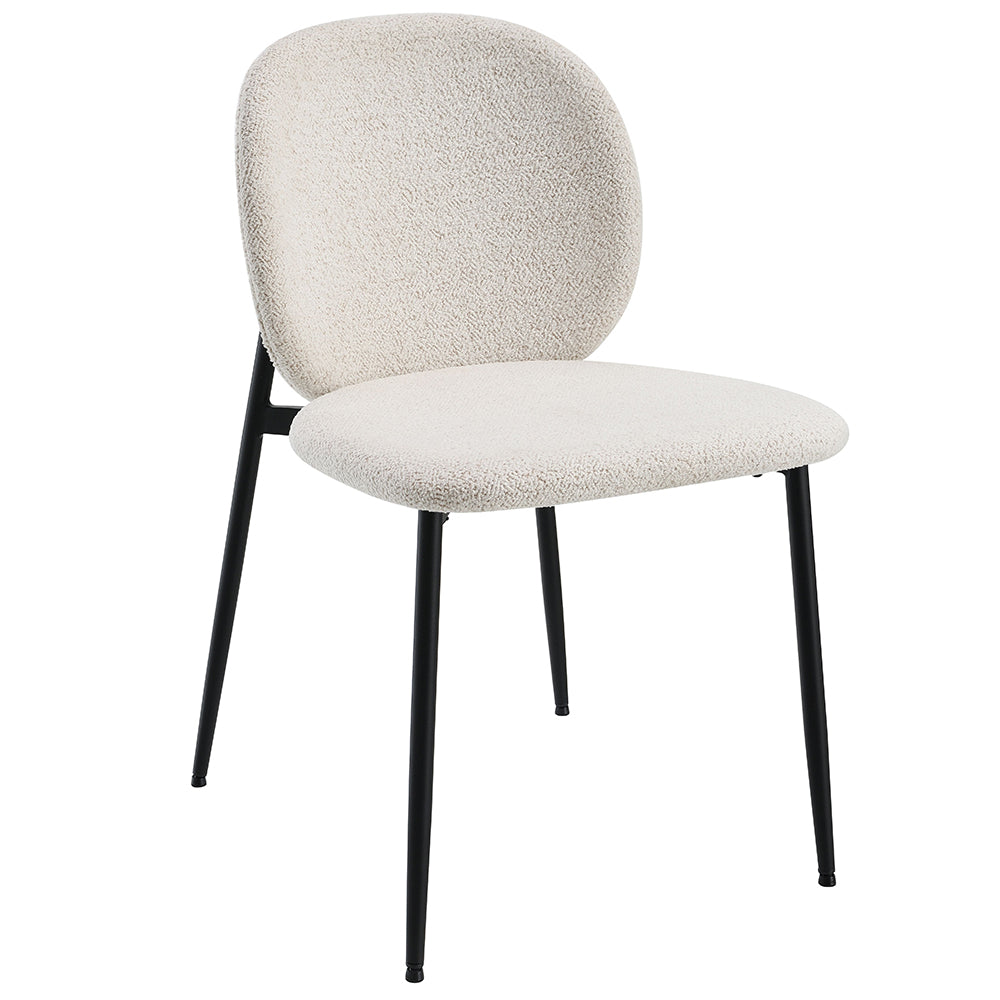 Klaus White/Black Side Chair (Set of 2) - Ornate Home