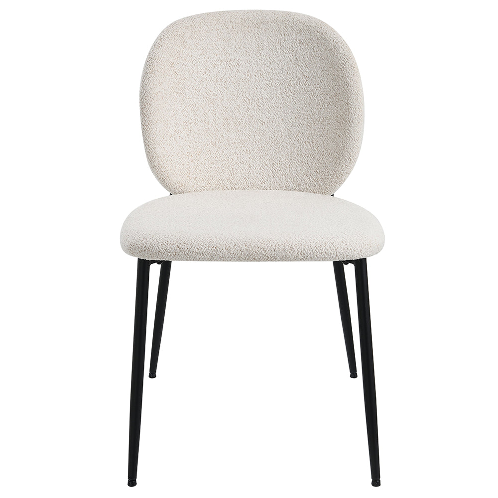 Klaus White/Black Side Chair (Set of 2) - Ornate Home