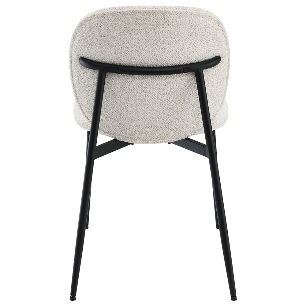 Klaus White/Black Side Chair (Set of 2) - Ornate Home