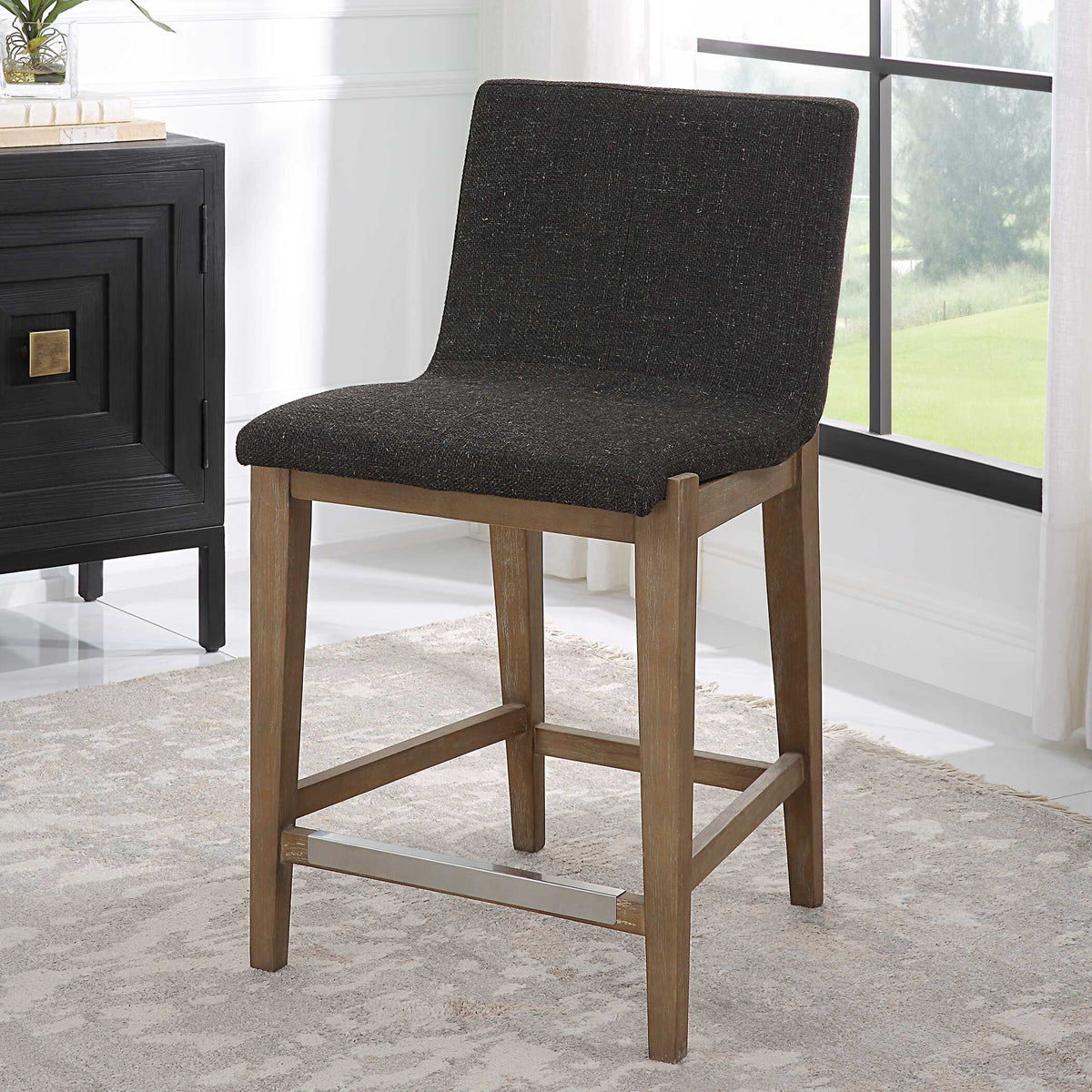 Klemens Chocolate Counter Stool - Ornate Home