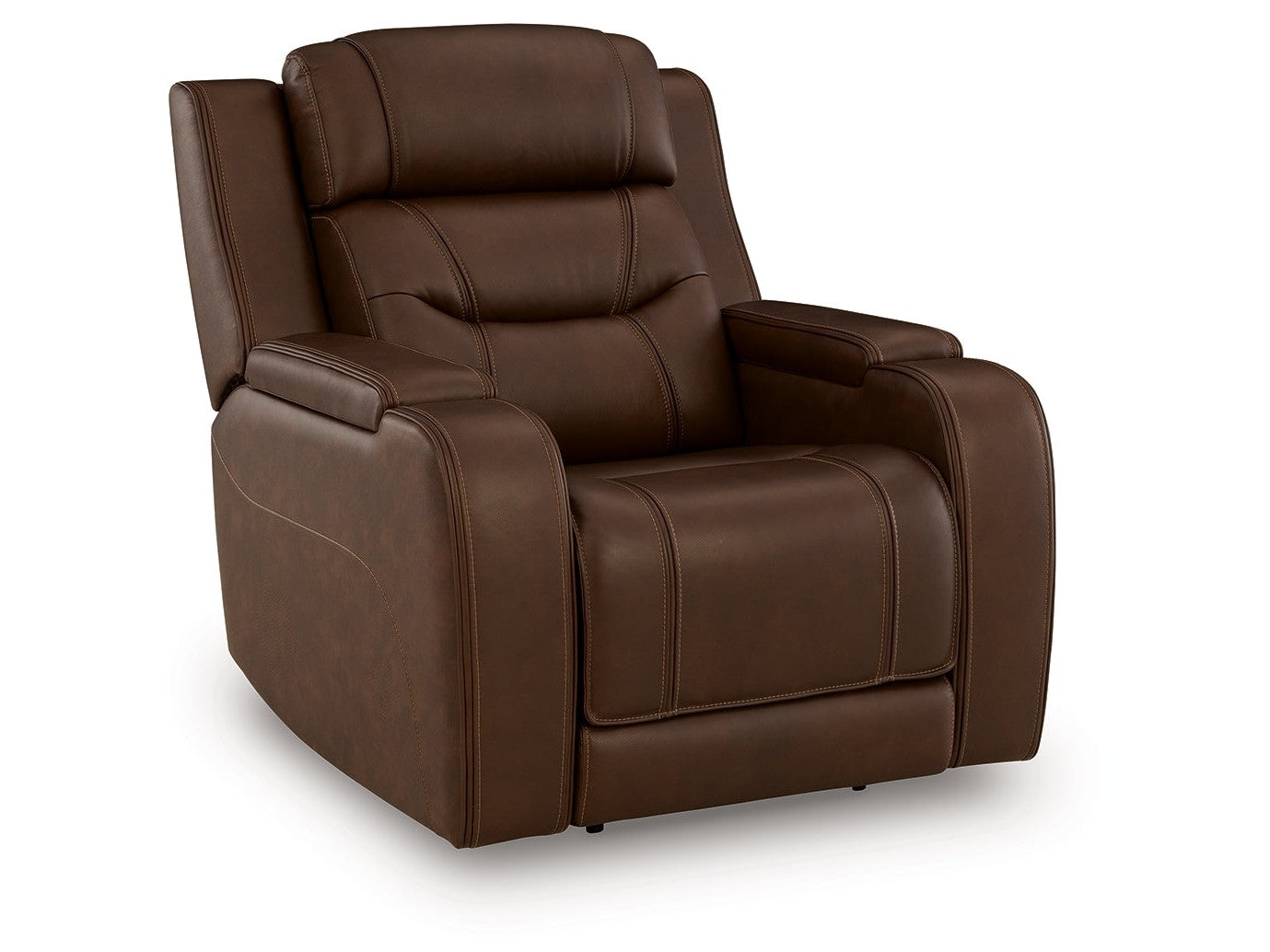 Knightington Brown Power Recliner w/Audio Seating - Ornate Home