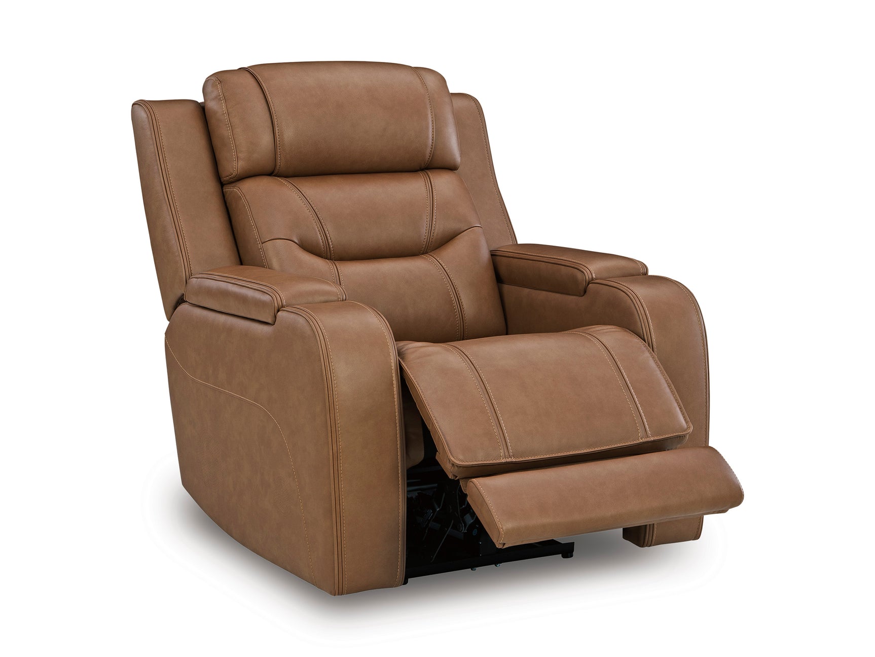Knightington Caramel Power Recliner w/Audio Seating - Ornate Home