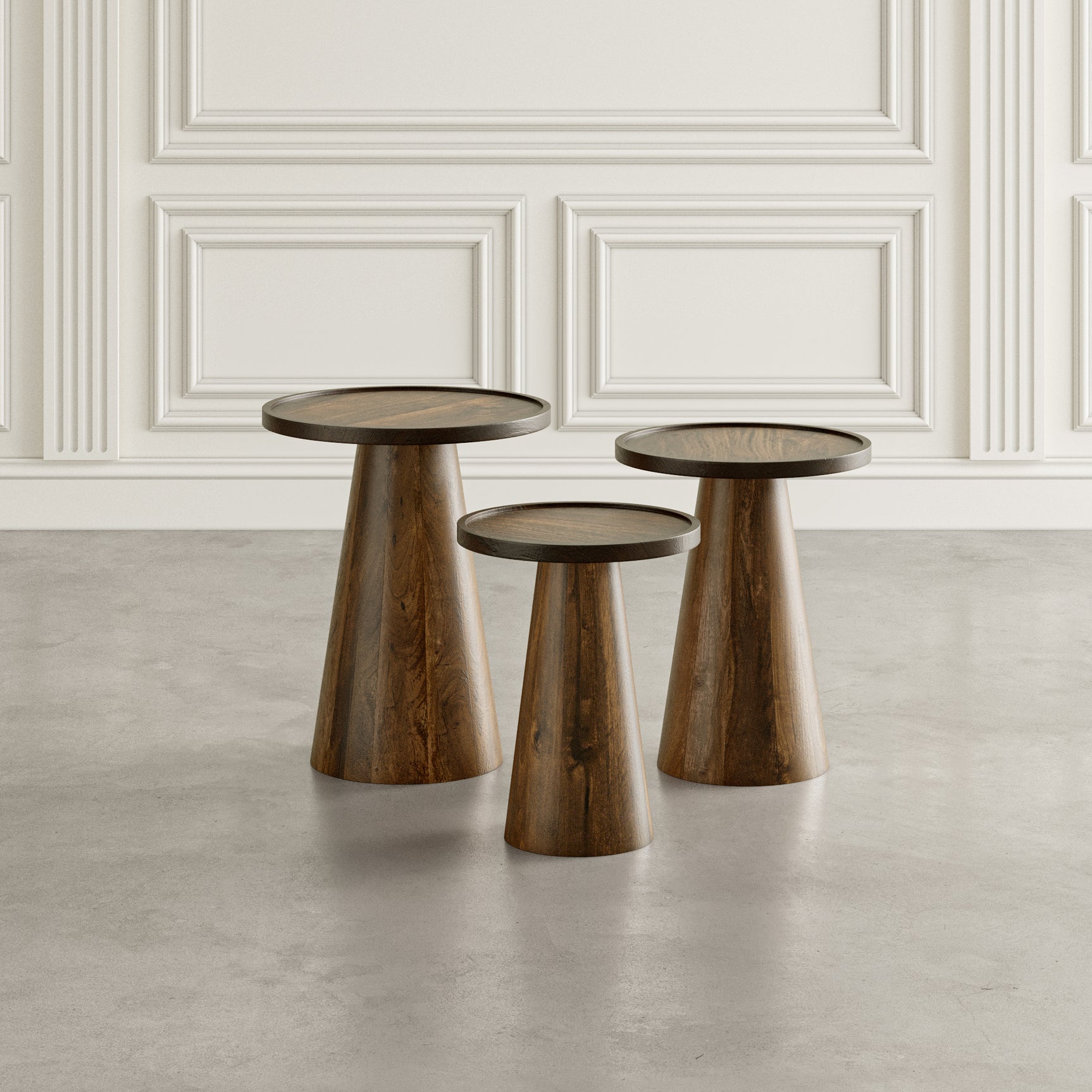 Knox Chestnut Nesting Tables (Set of 3) - Ornate Home