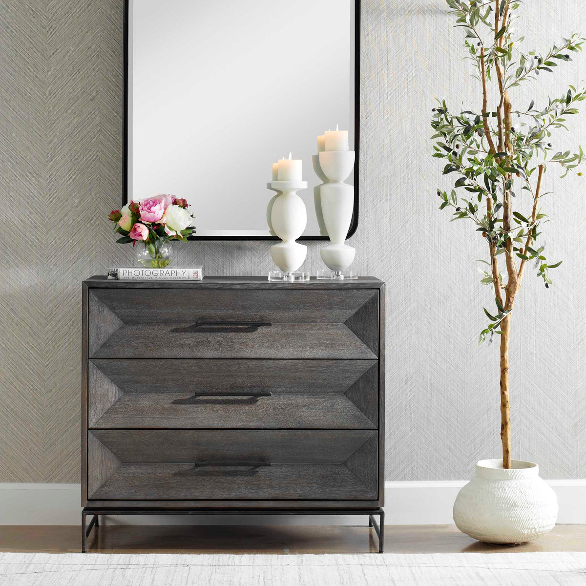 Knox Dark Walnut Accent Chest - Ornate Home