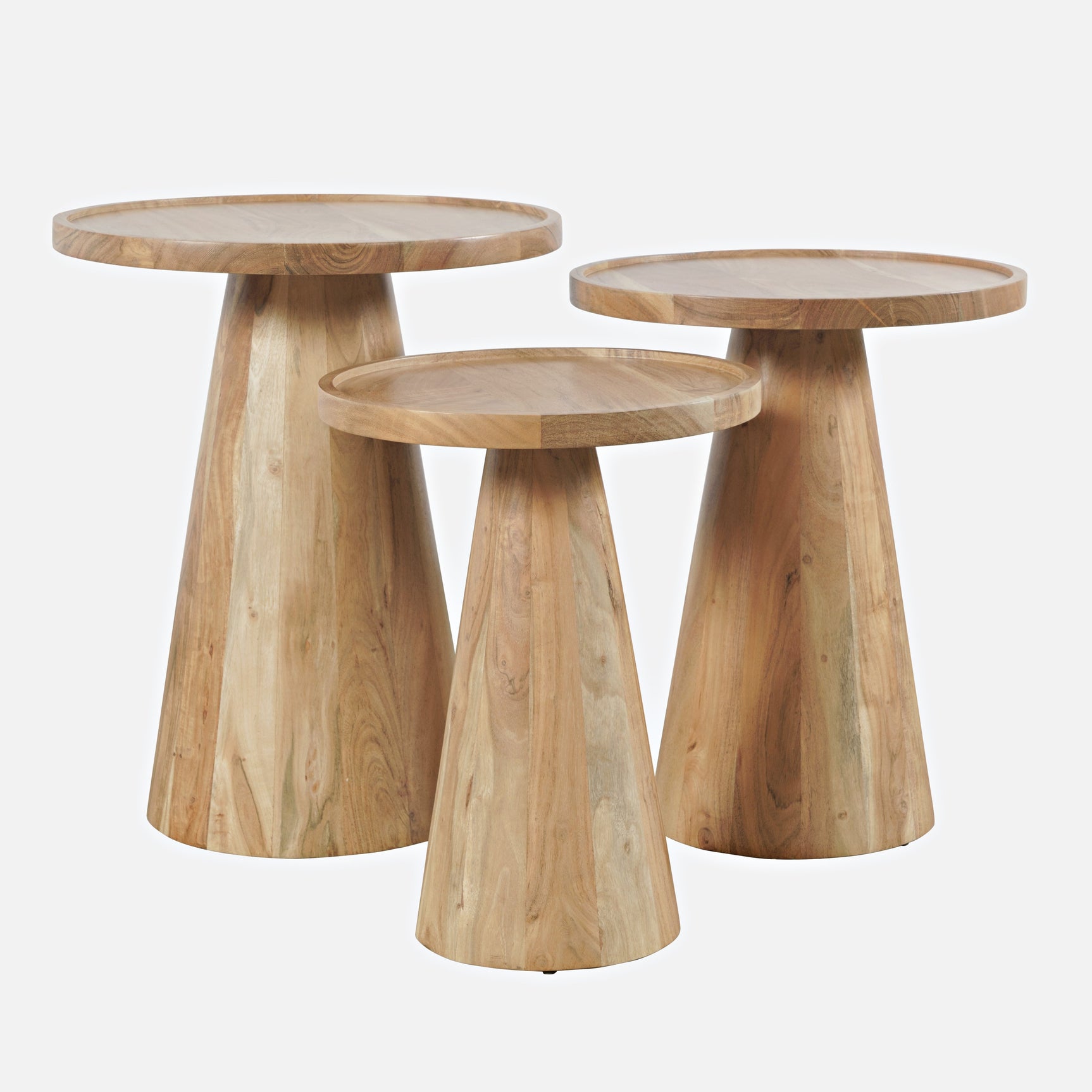 Knox Natural Nesting Tables (Set of 3) - Ornate Home
