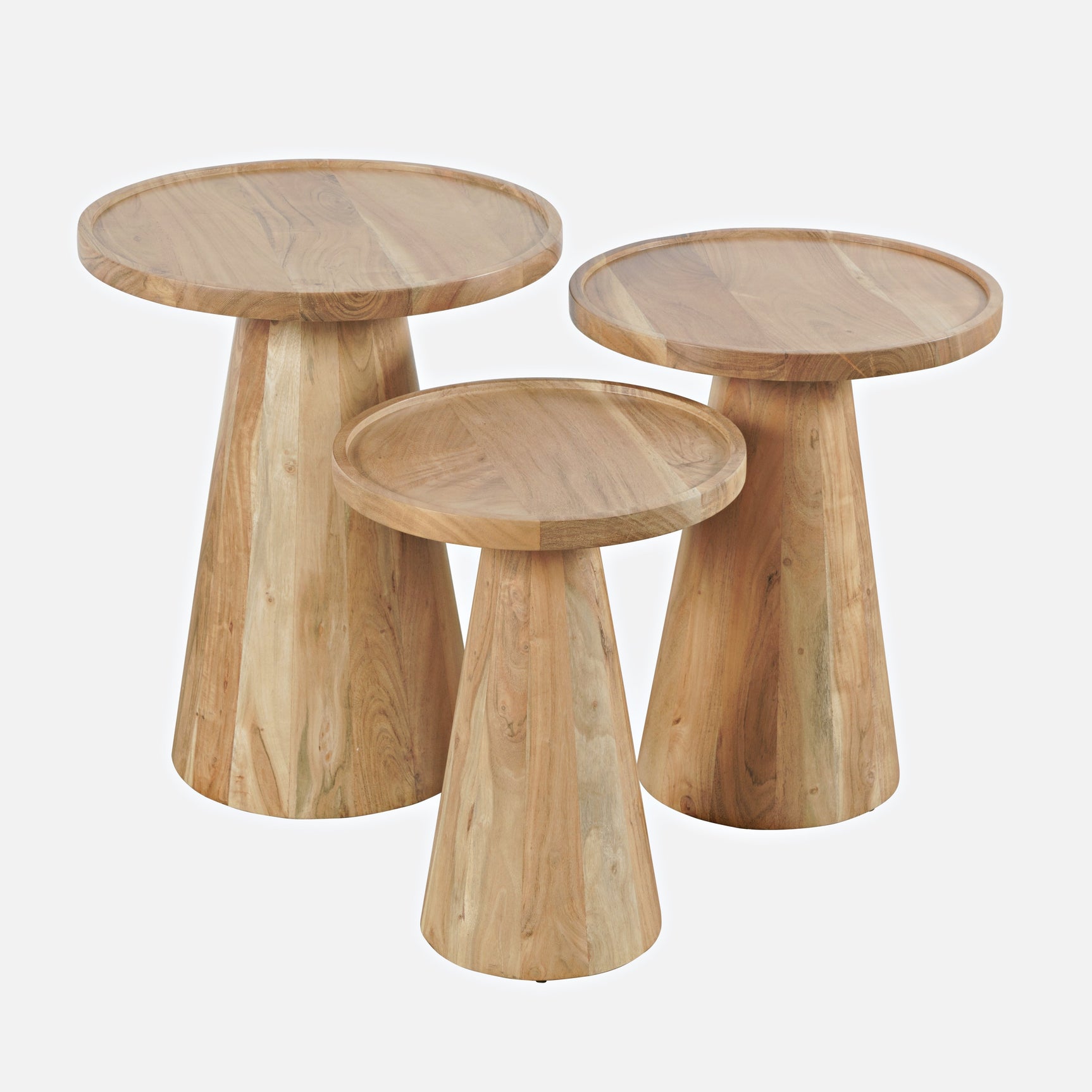 Knox Natural Nesting Tables (Set of 3) - Ornate Home