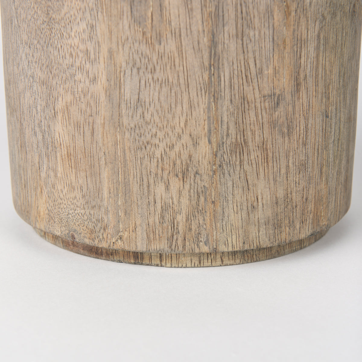 Knox Short Gray-Wash Wood Decorative Object - Ornate Home