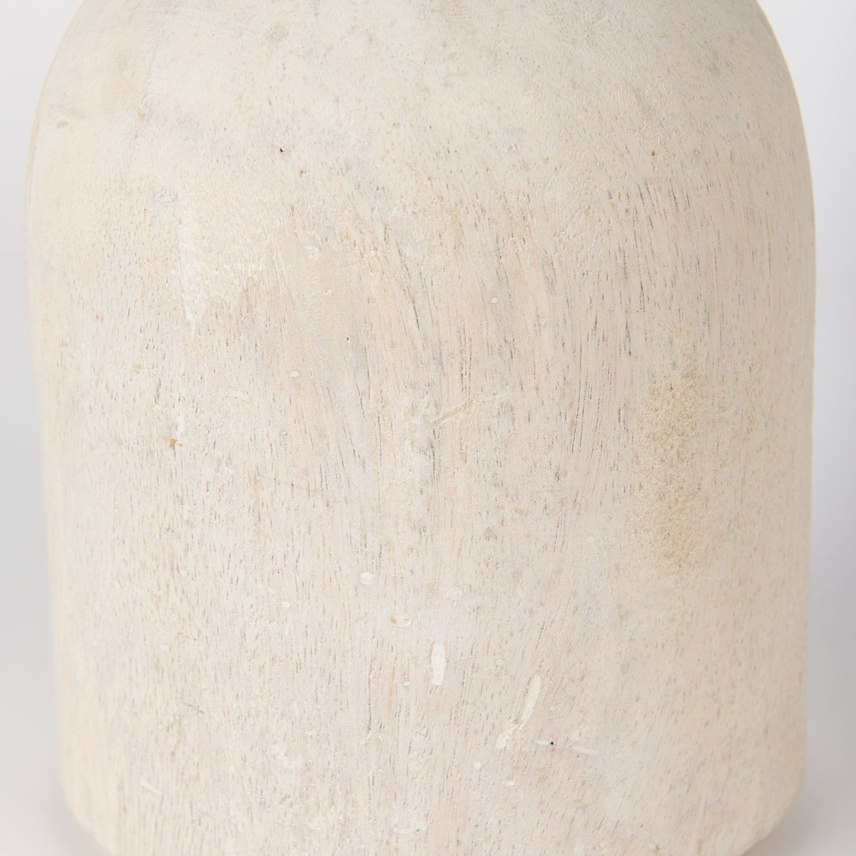 Knox Short White-Wash Wood Decorative Object - Ornate Home