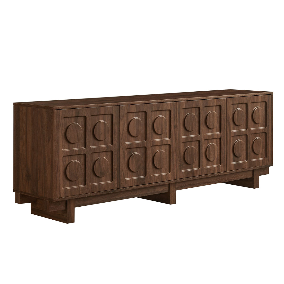 Knox Walnut 71 Inch TV Stand - Ornate Home