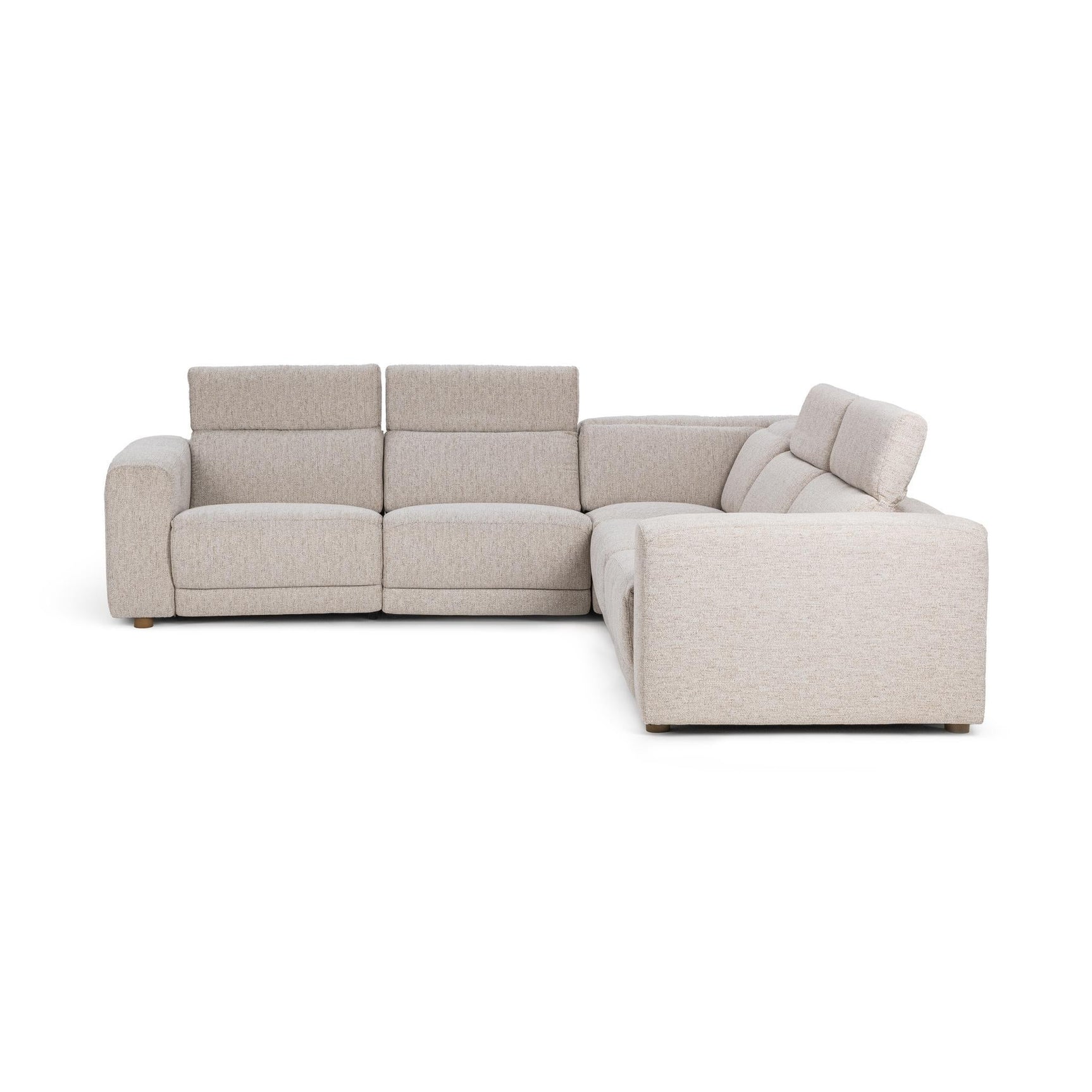 Knoxville Gray 5pc Power Recliner Sectional - Ornate Home