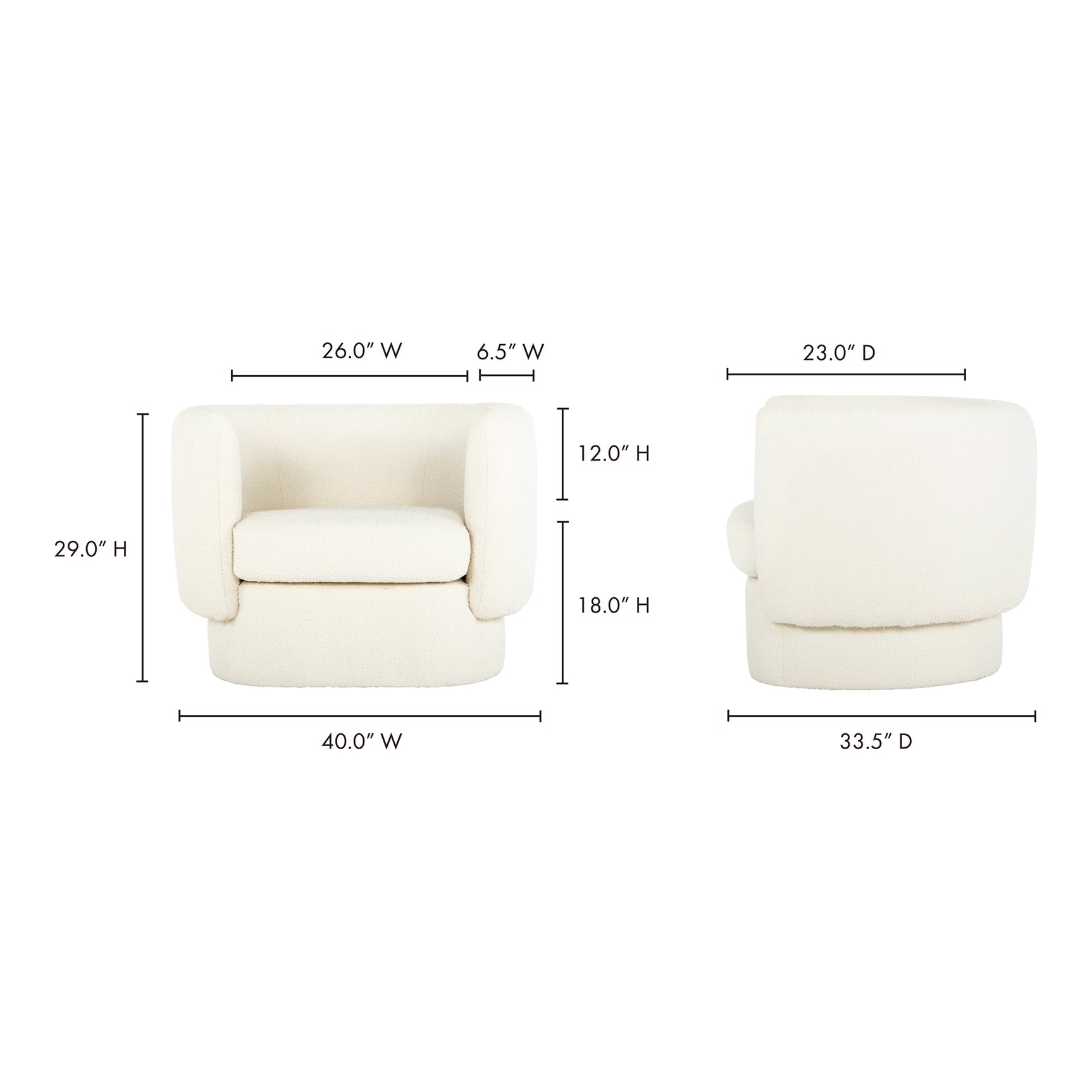 Koba Maya White Chair - Ornate Home